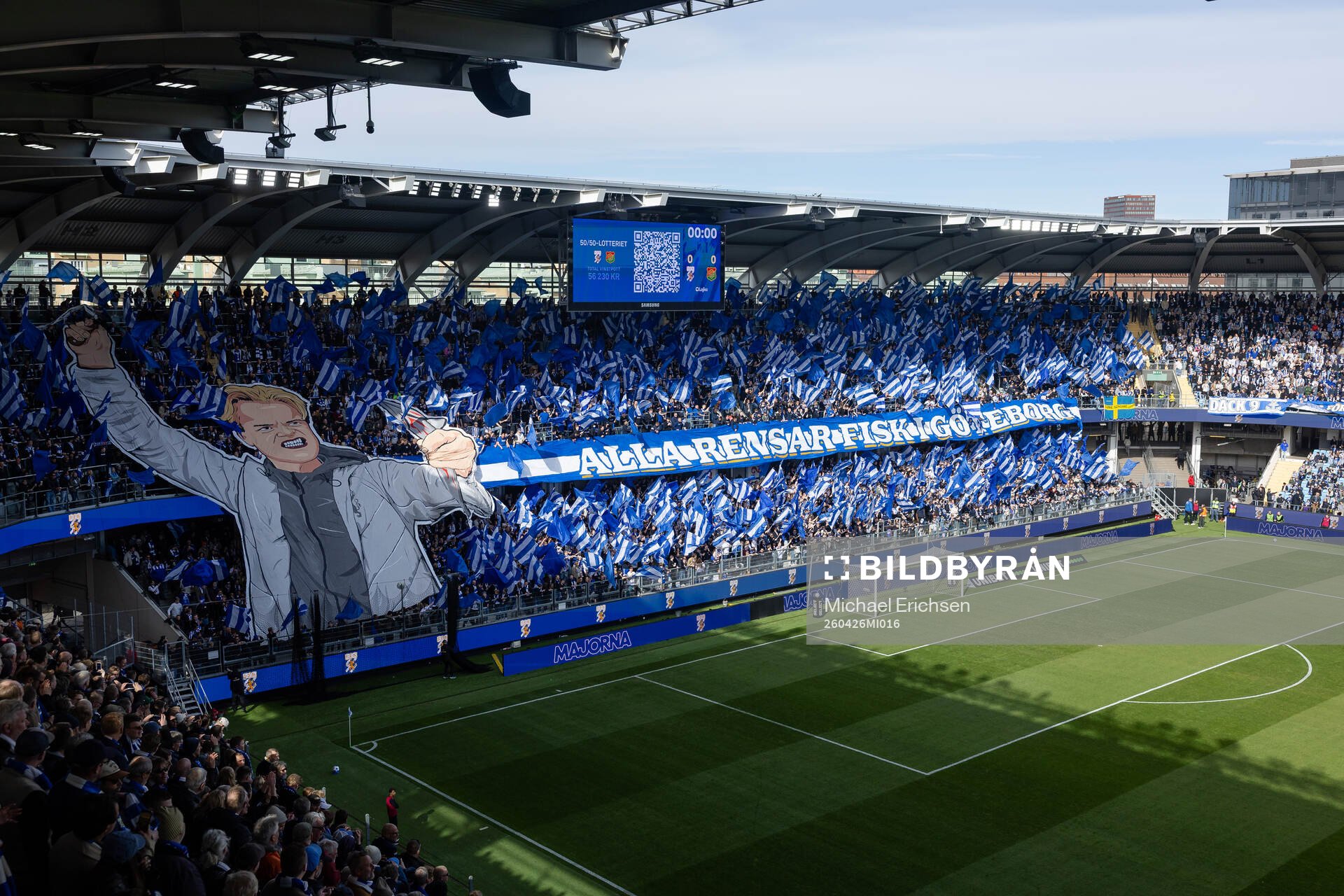 IFK Göteborgs supportrar med Tifo