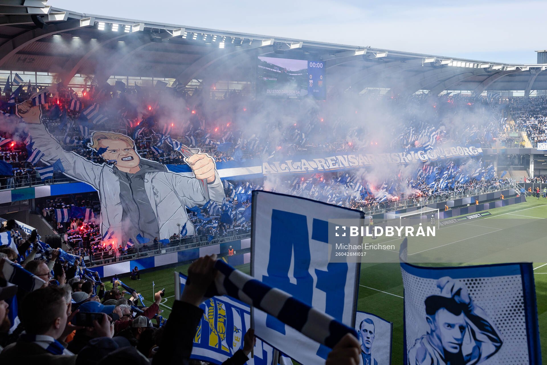 IFK Göteborgs supportrar med Tifo