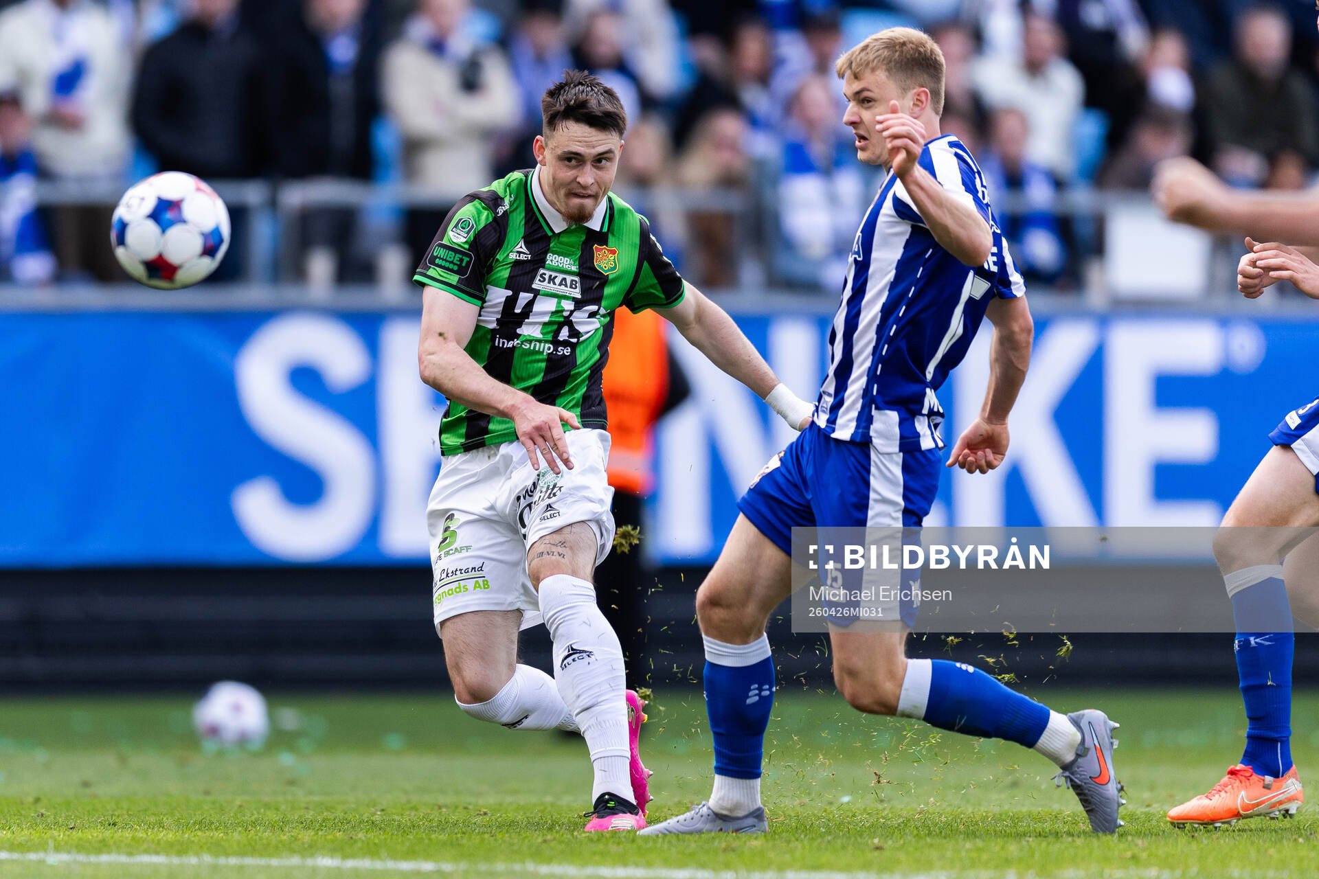 GAIS Samuel Salter och IFK Göteborgs David Kruse