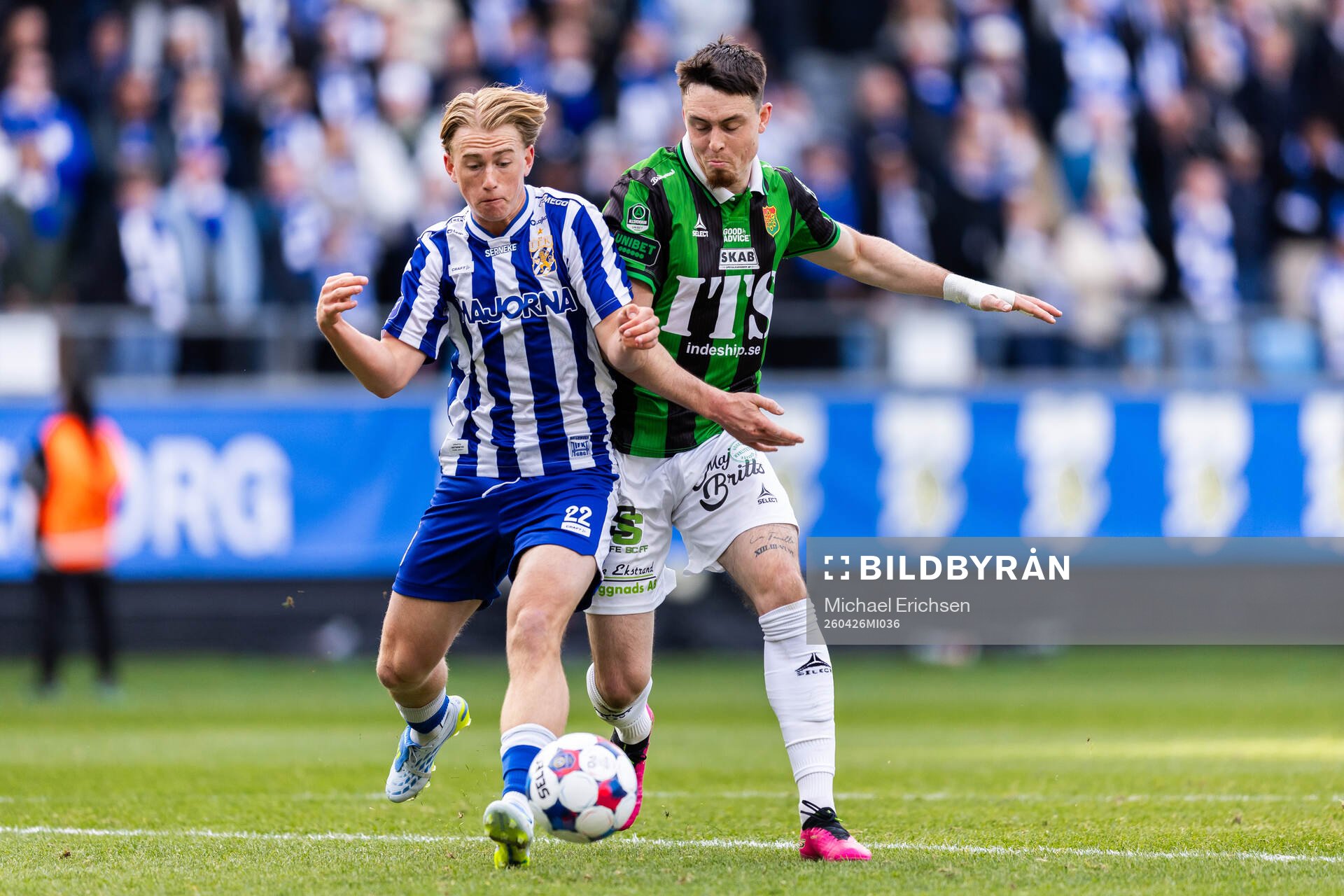 IFK Göteborgs Noah Tolf och GAIS Samuel Salter