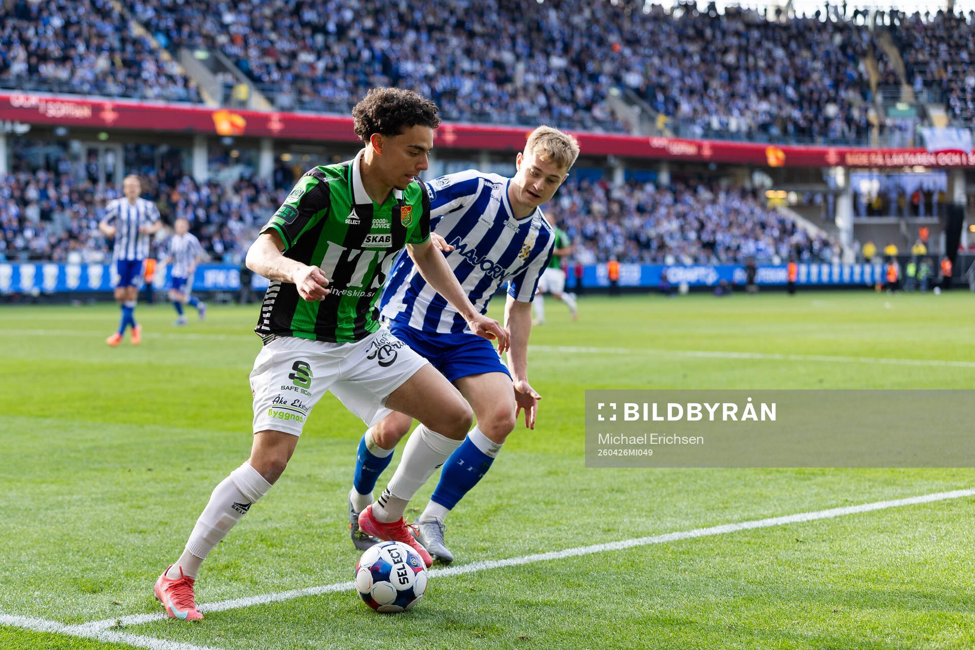 IFK Göteborgs David Kruse och GAIS Mohamed Bawa