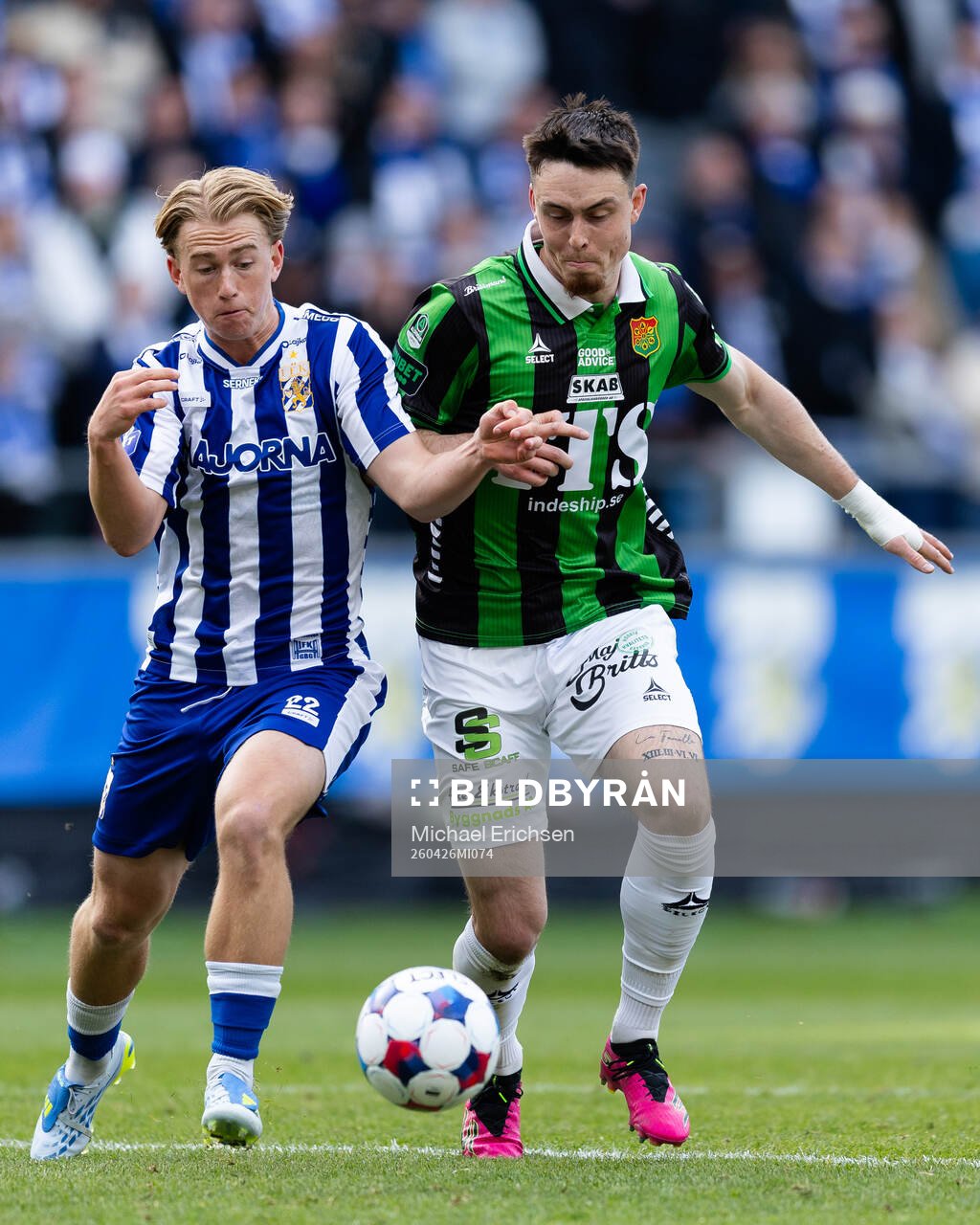 IFK Göteborgs Noah Tolf och GAIS Samuel Salter