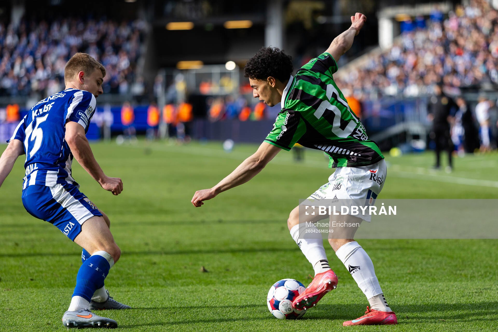 IFK Göteborgs David Kruse och GAIS Mohamed Bawa