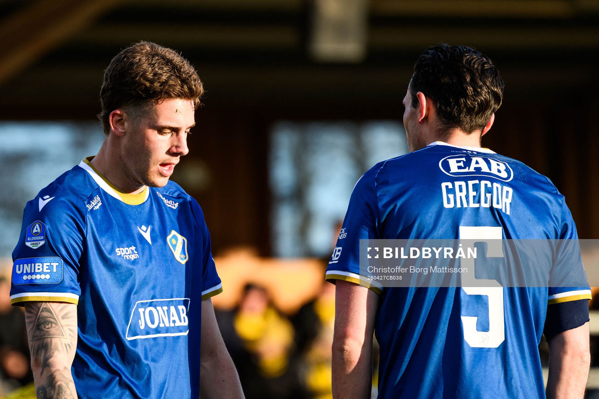 Halmstads Gabriel Wallentin och Pascal Gregor deppar
