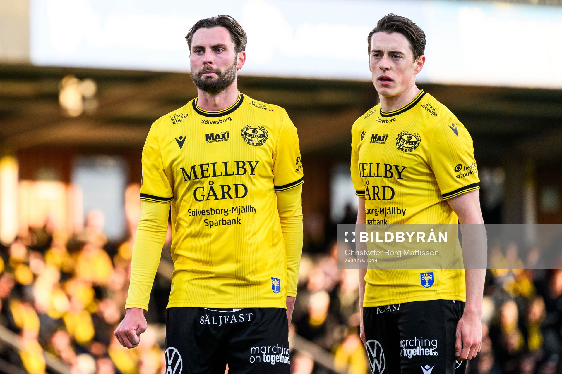 Mjällbys Axel Norén och Elliot Stroud