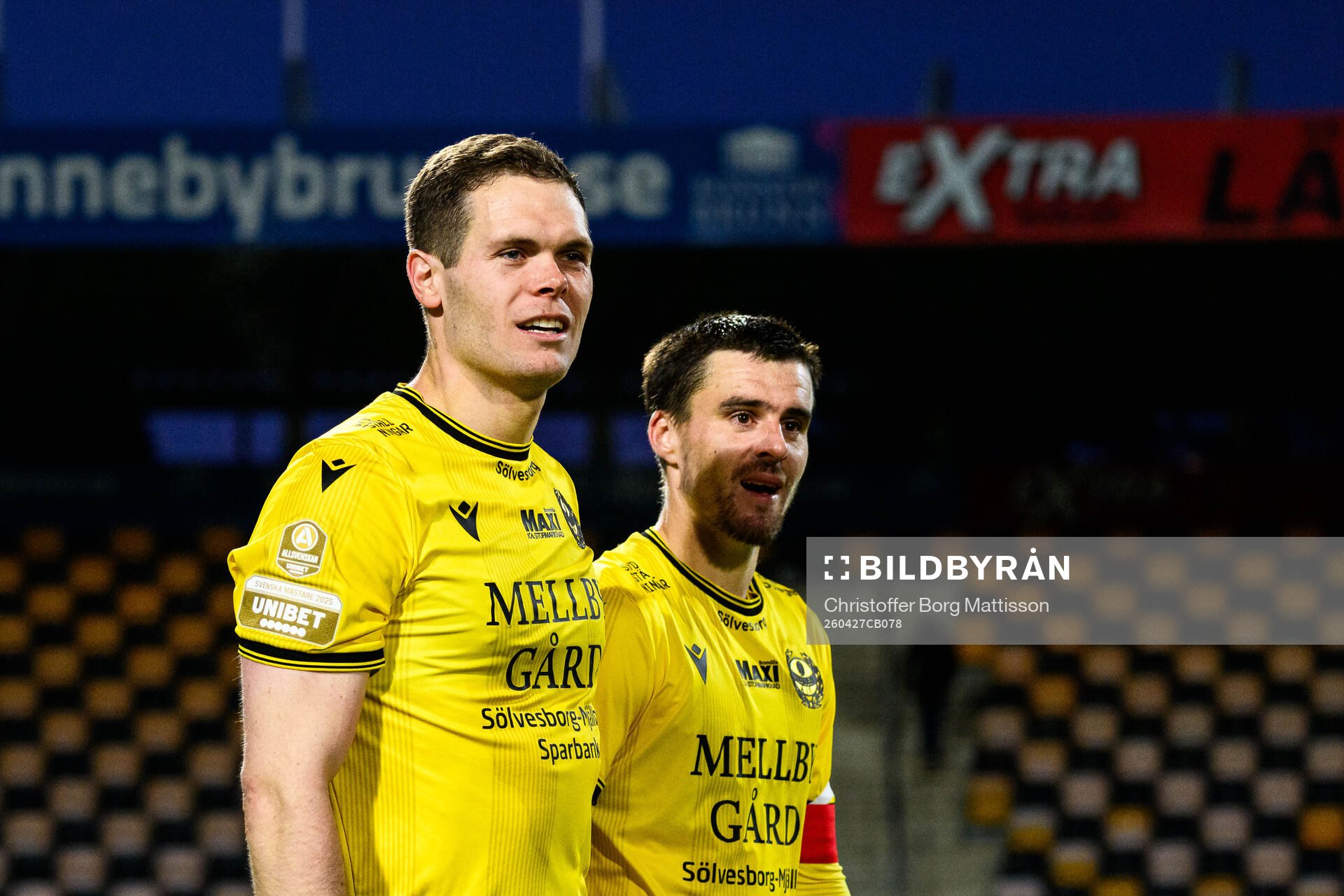 Mjällbys Jacob Bergström och Jesper Gustavsson