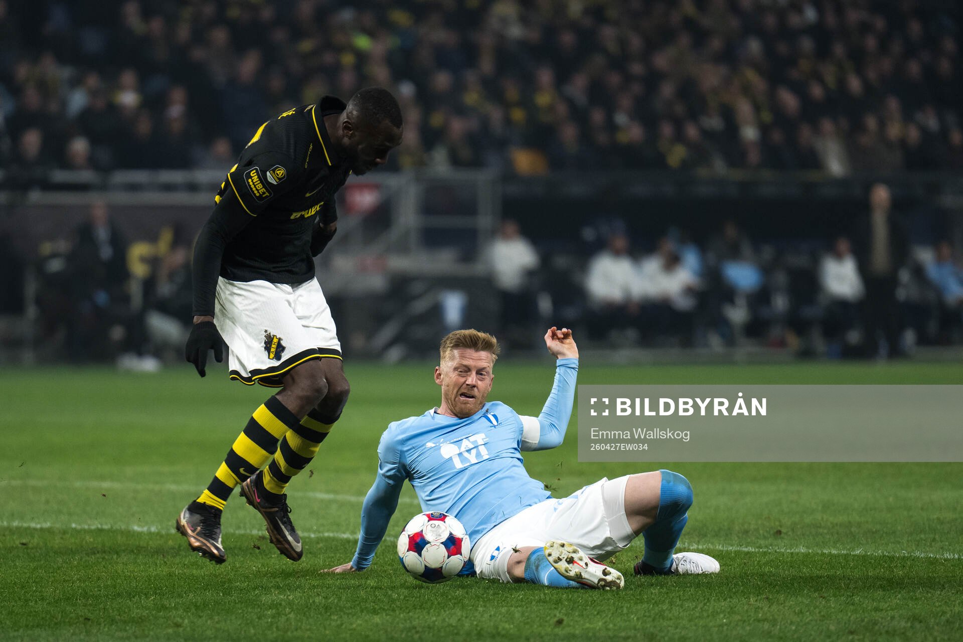 AIKs Ibrahim Cisse och Malmö FFs Anders Christiansen