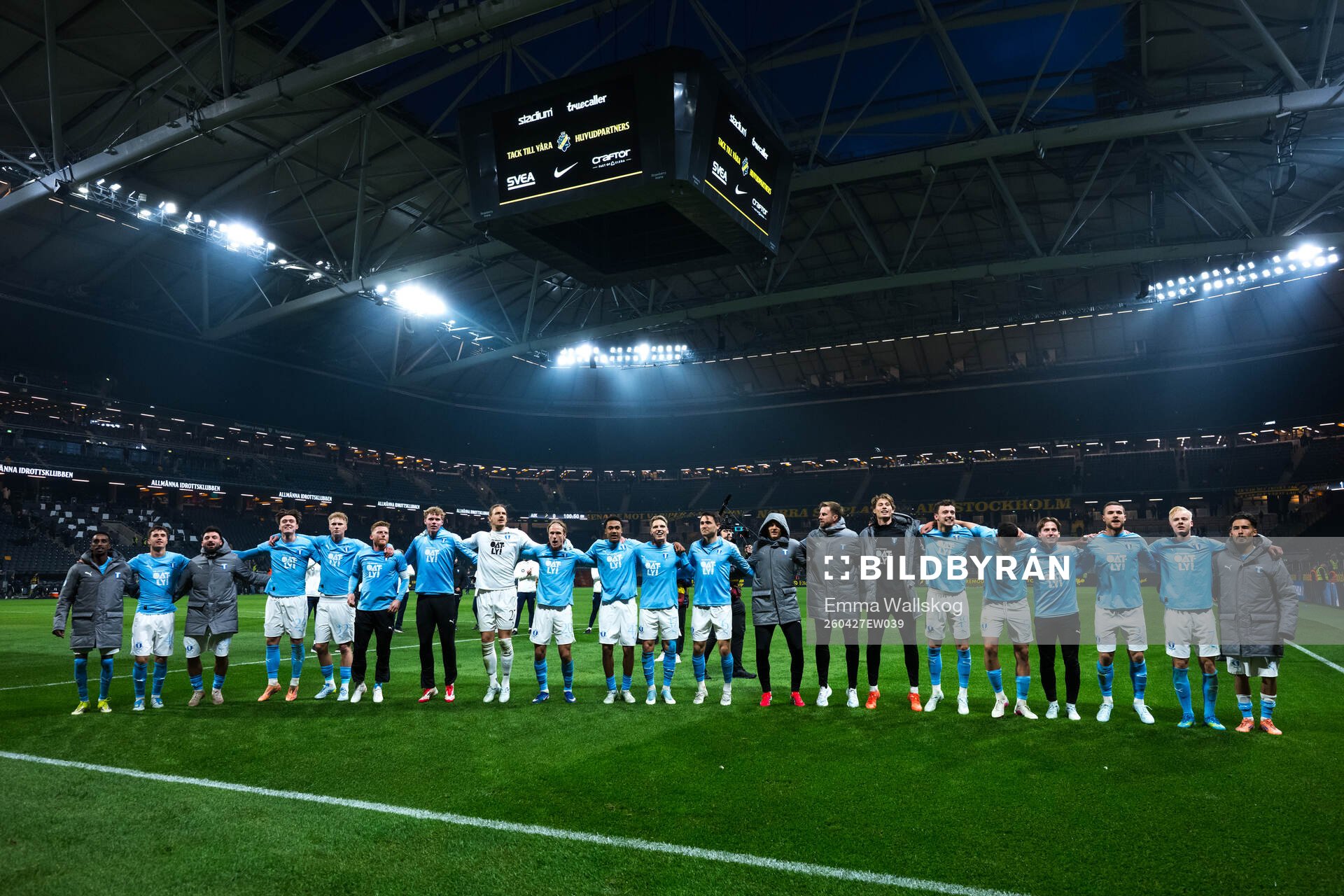 Malmö FFs spelare jublar