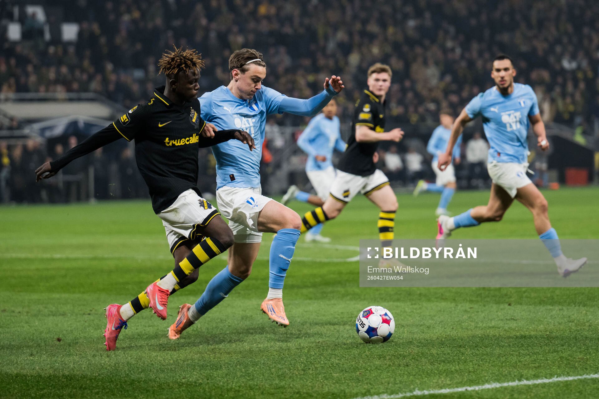 AIKs Zadok Yohanna och Malmö FFs Oscar Sjöstrand