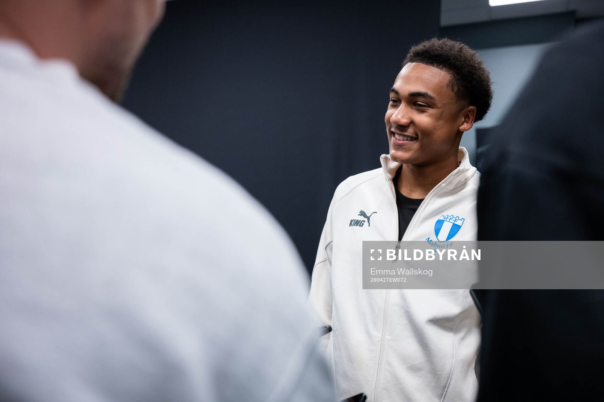 Malmö FFs Theodor Lundbergh i mixade zonen