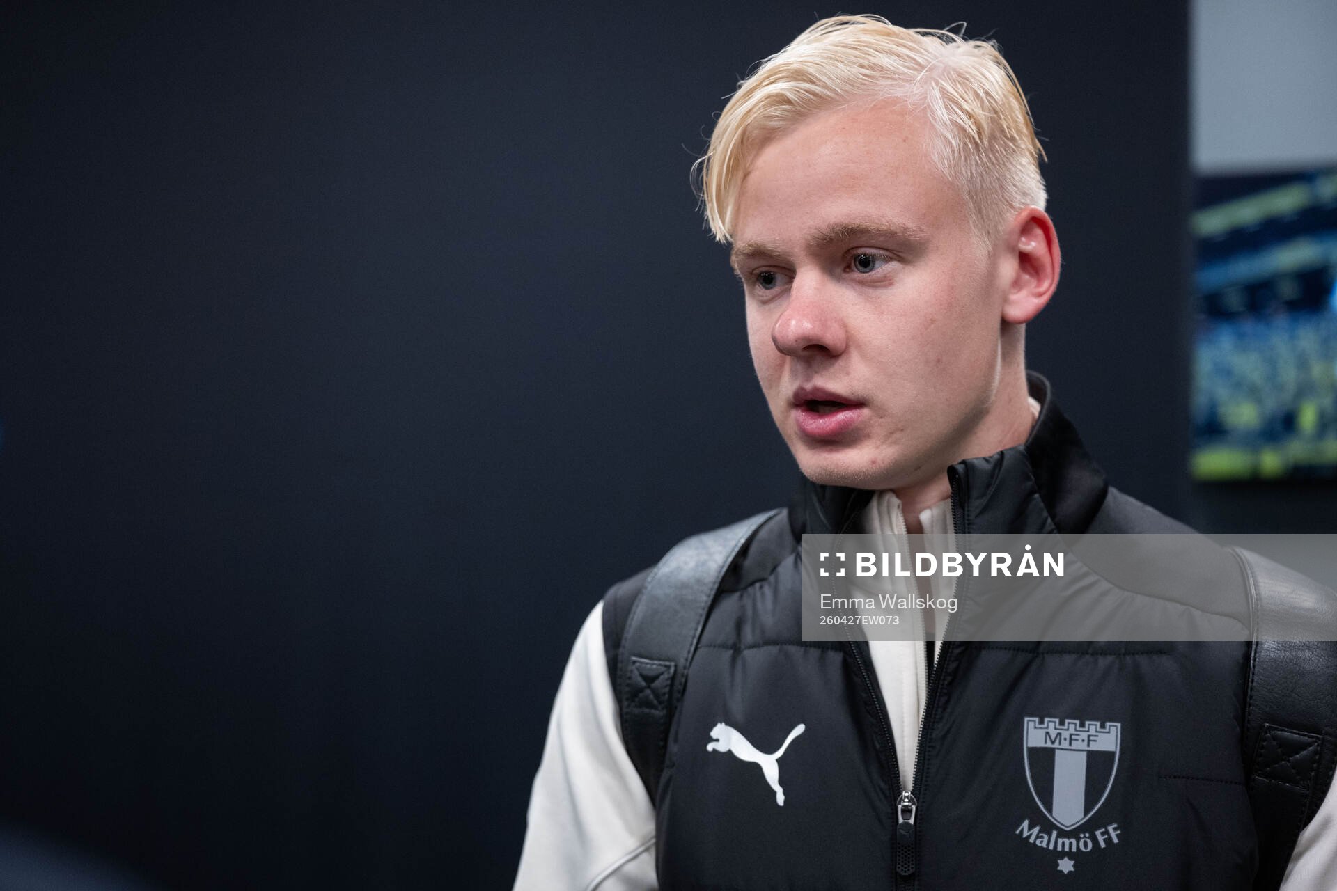 Malmö FFs Otto Rosengren i mixade zonen