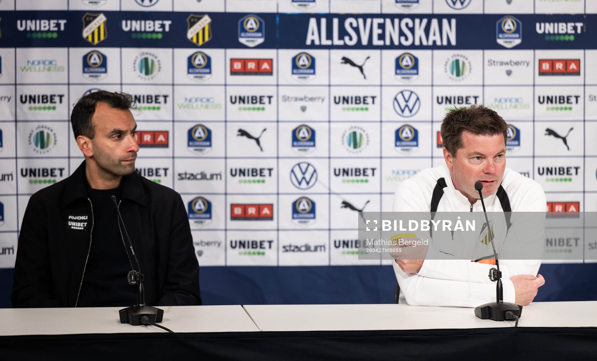 Sirius tränare Andreas Engelmark och Häckens tränare