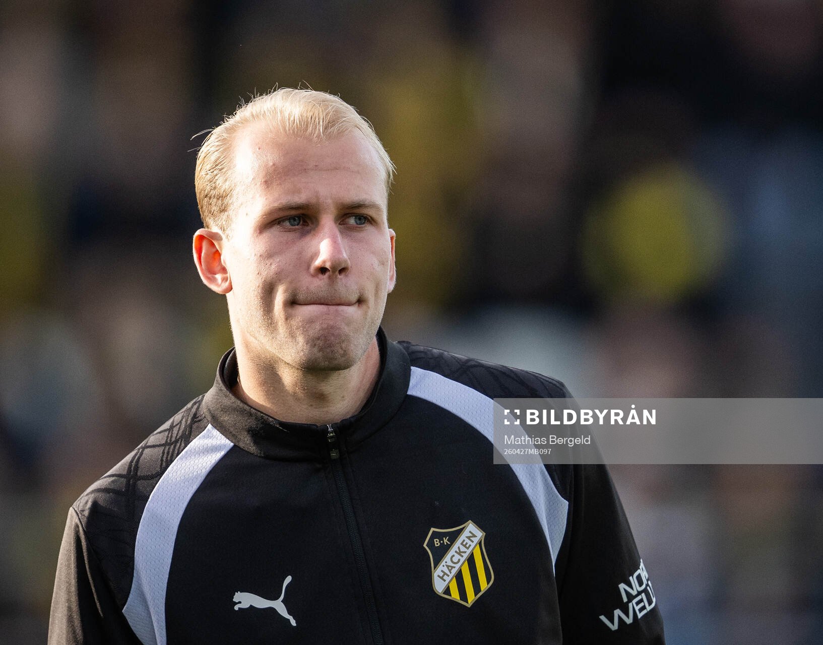 Häckens Harry Hilvenius vid line-up