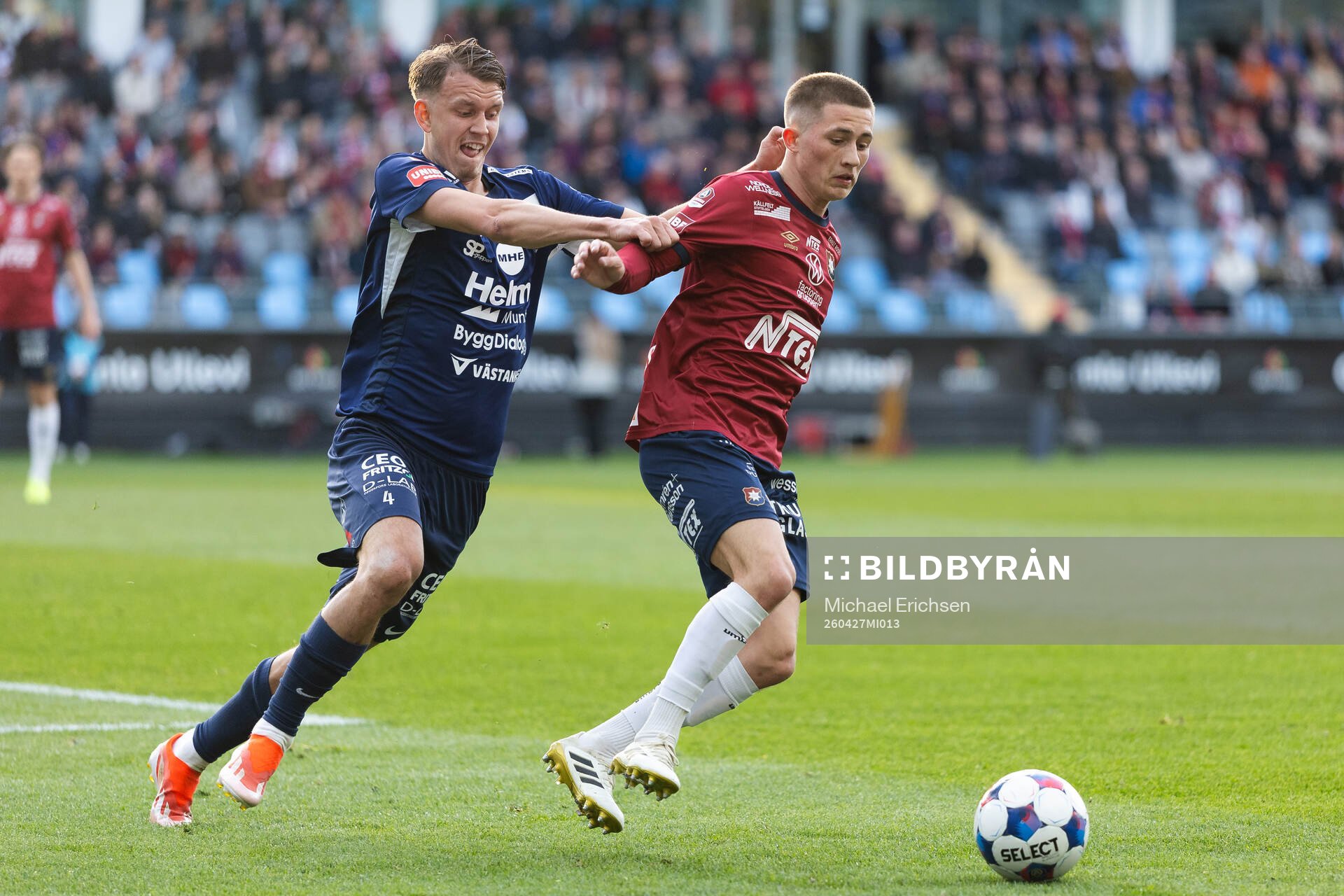 Degerfors Kazper Karlsson och Örgrytes Benjamin Laturnus