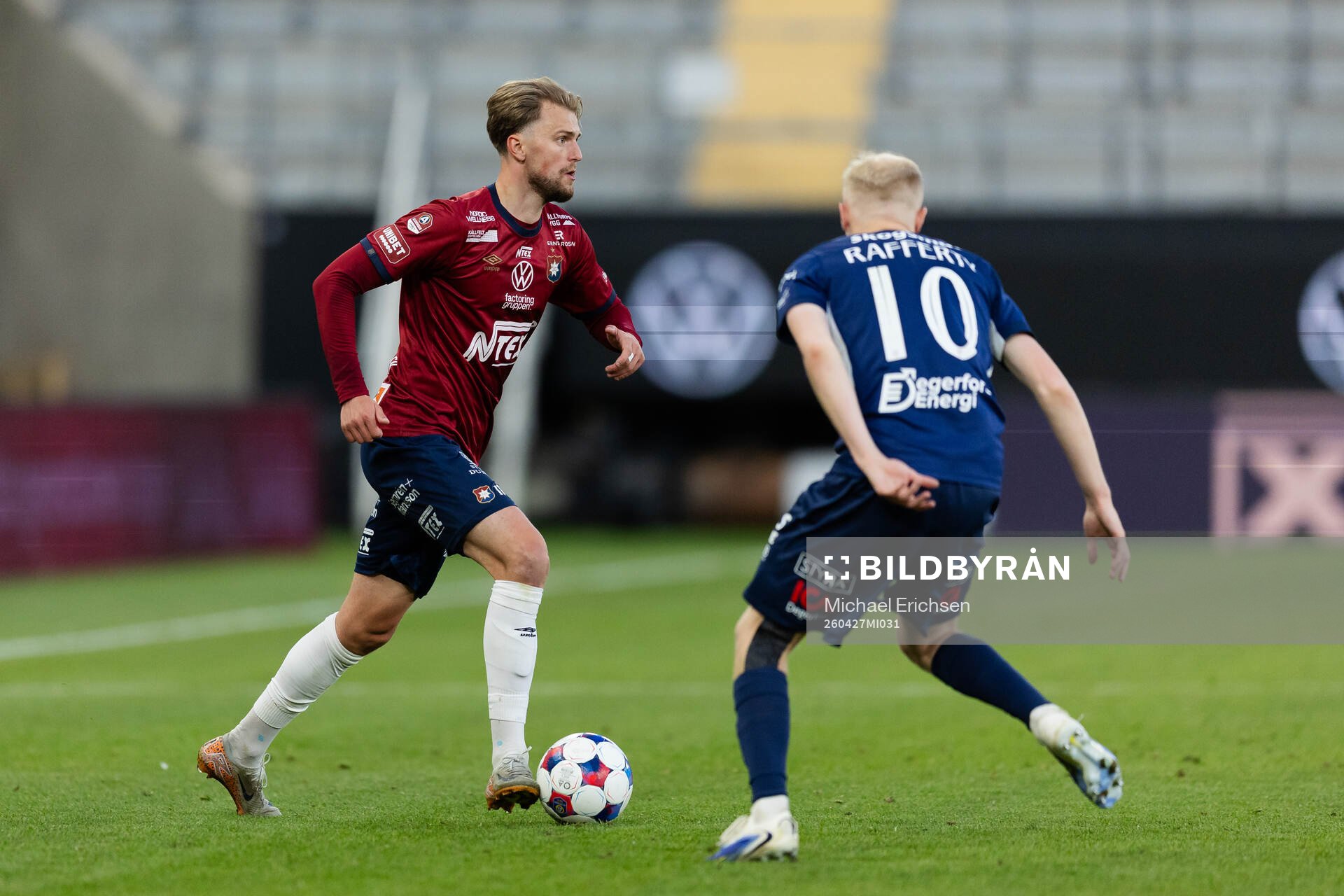 Örgrytes William Hofvander och Degerfors Marcus Rafferty