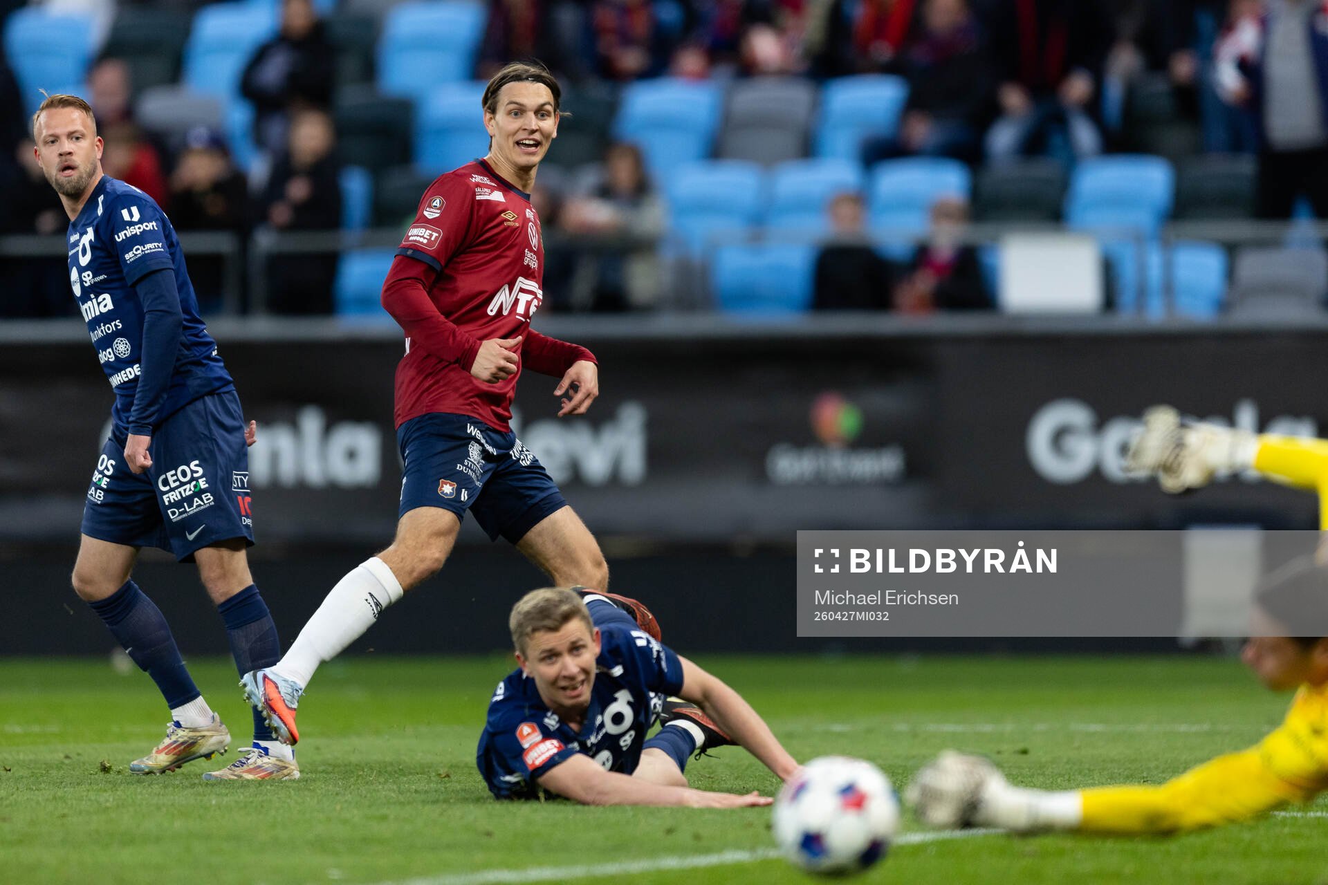 Örgrytes Noah Christoffersson med ett avslut som Degerfors