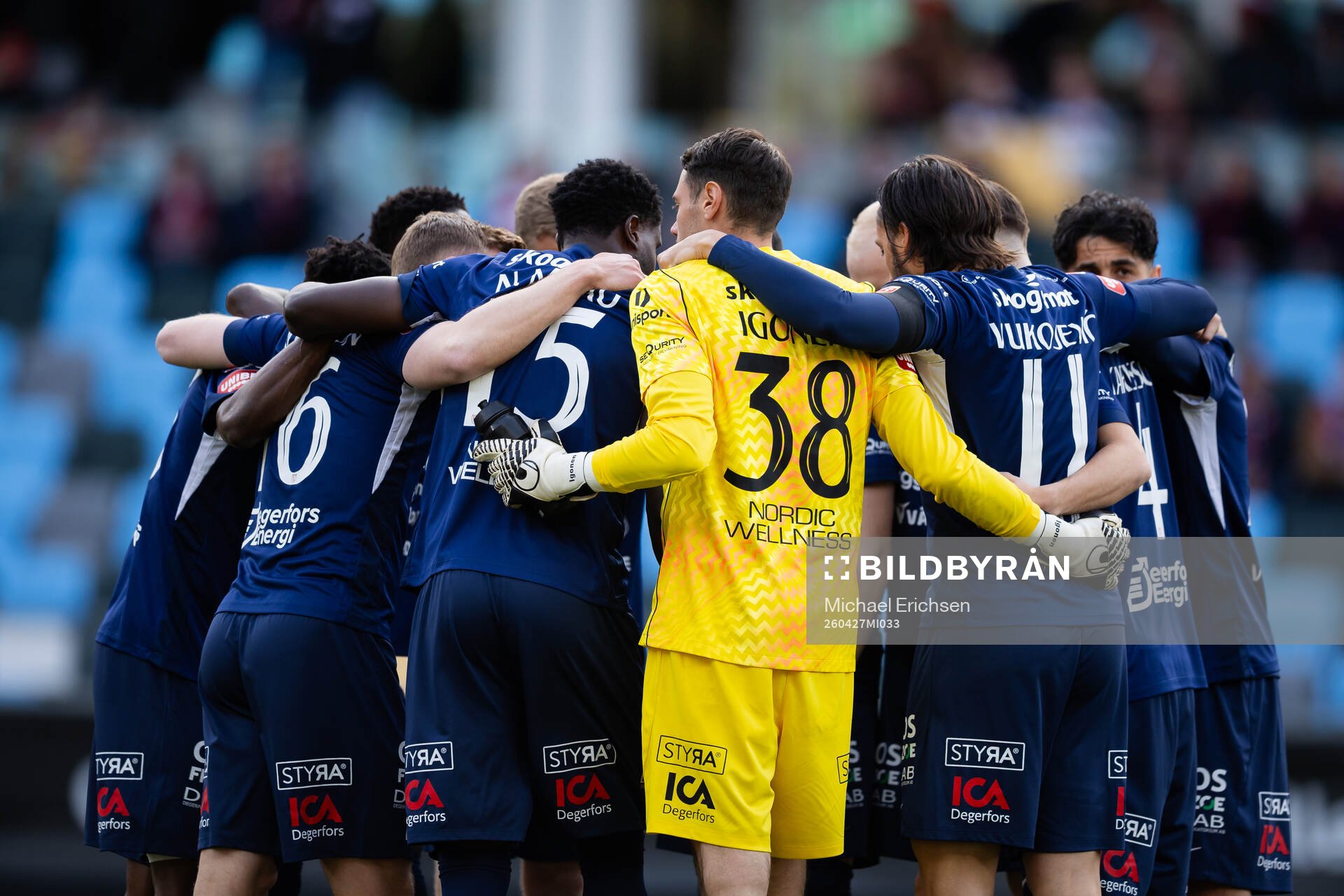 Degerfors spelare samlade