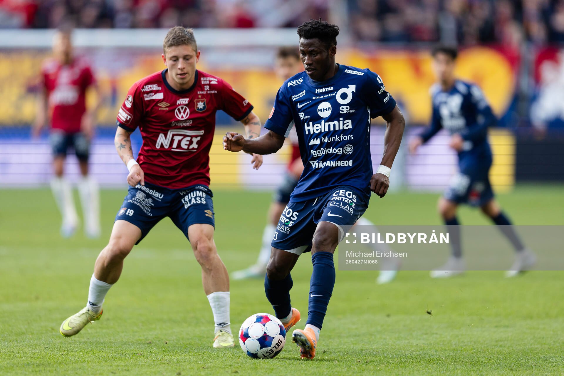 Örgrytes Anton Andreasson och Degerfors Yiriyon Gideon Yaw