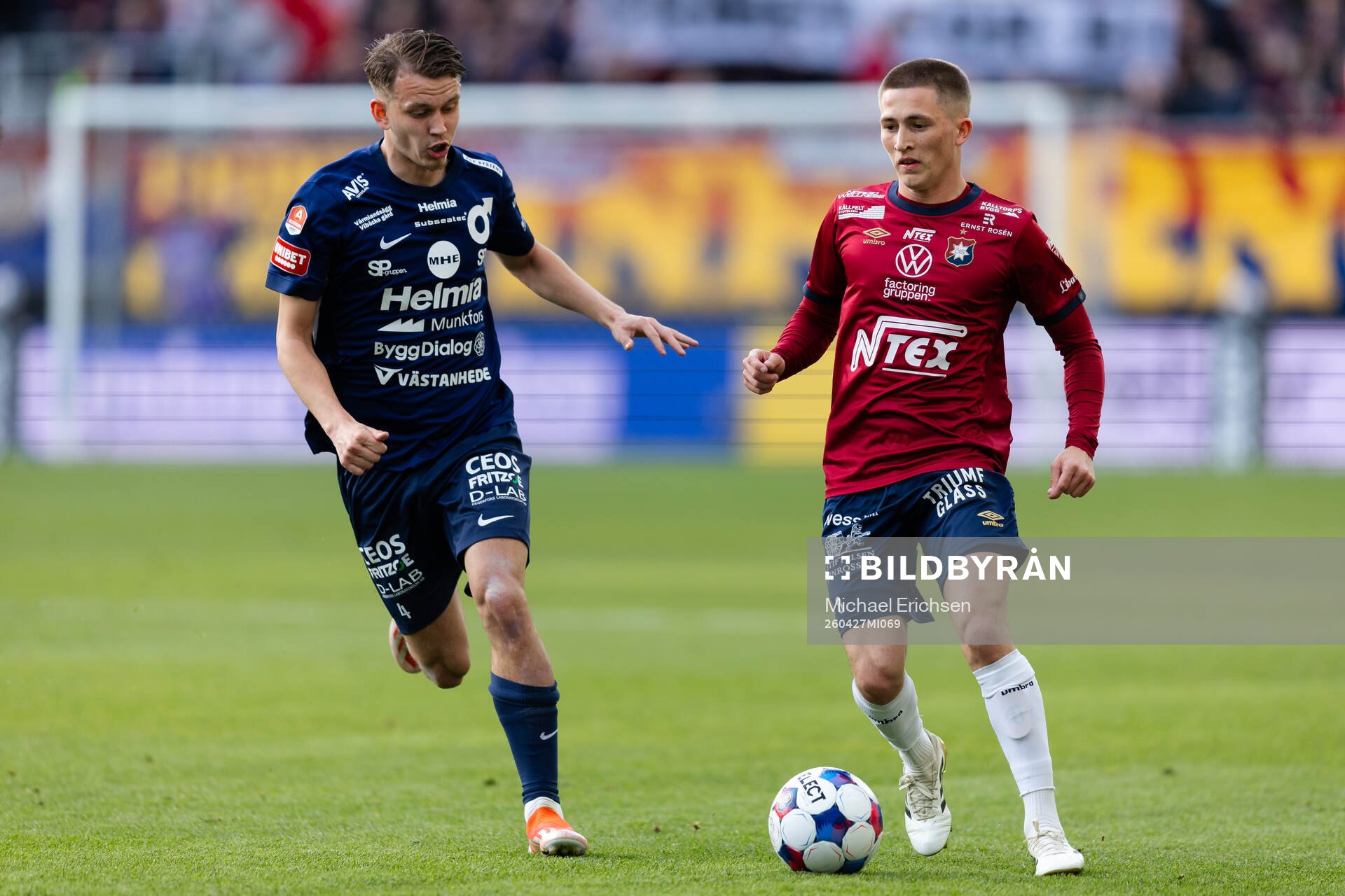 Degerfors Kazper Karlsson och Örgrytes Benjamin Laturnus