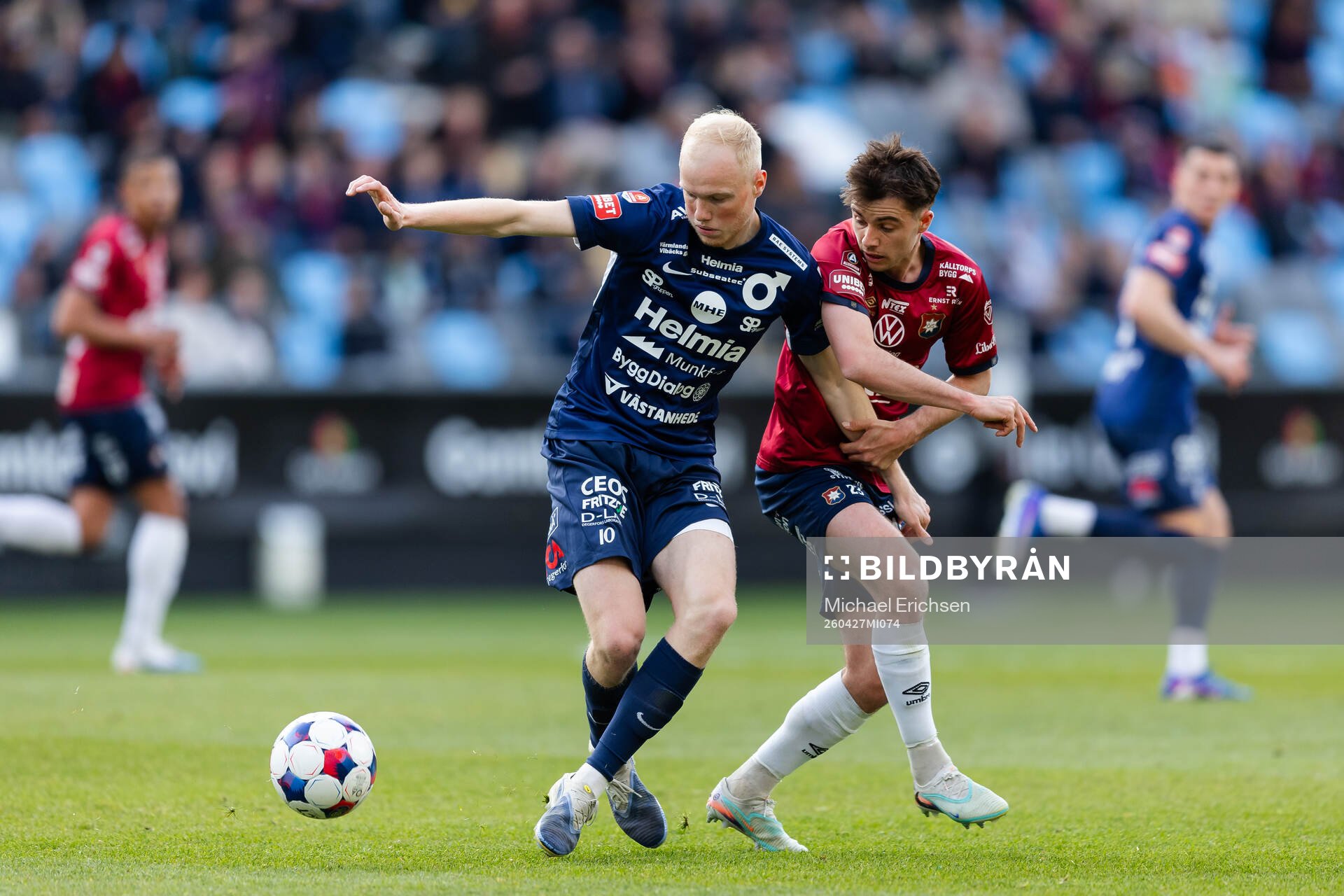 Degerfors Marcus Rafferty och Örgrytes Owen Parker-Price