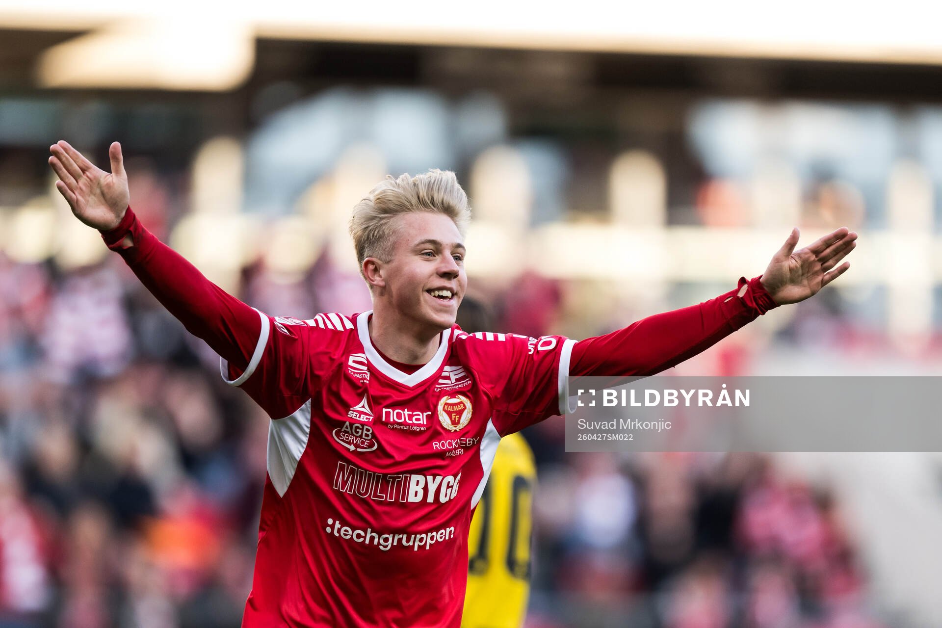 Kalmars Charlie Rosenqvist jublar