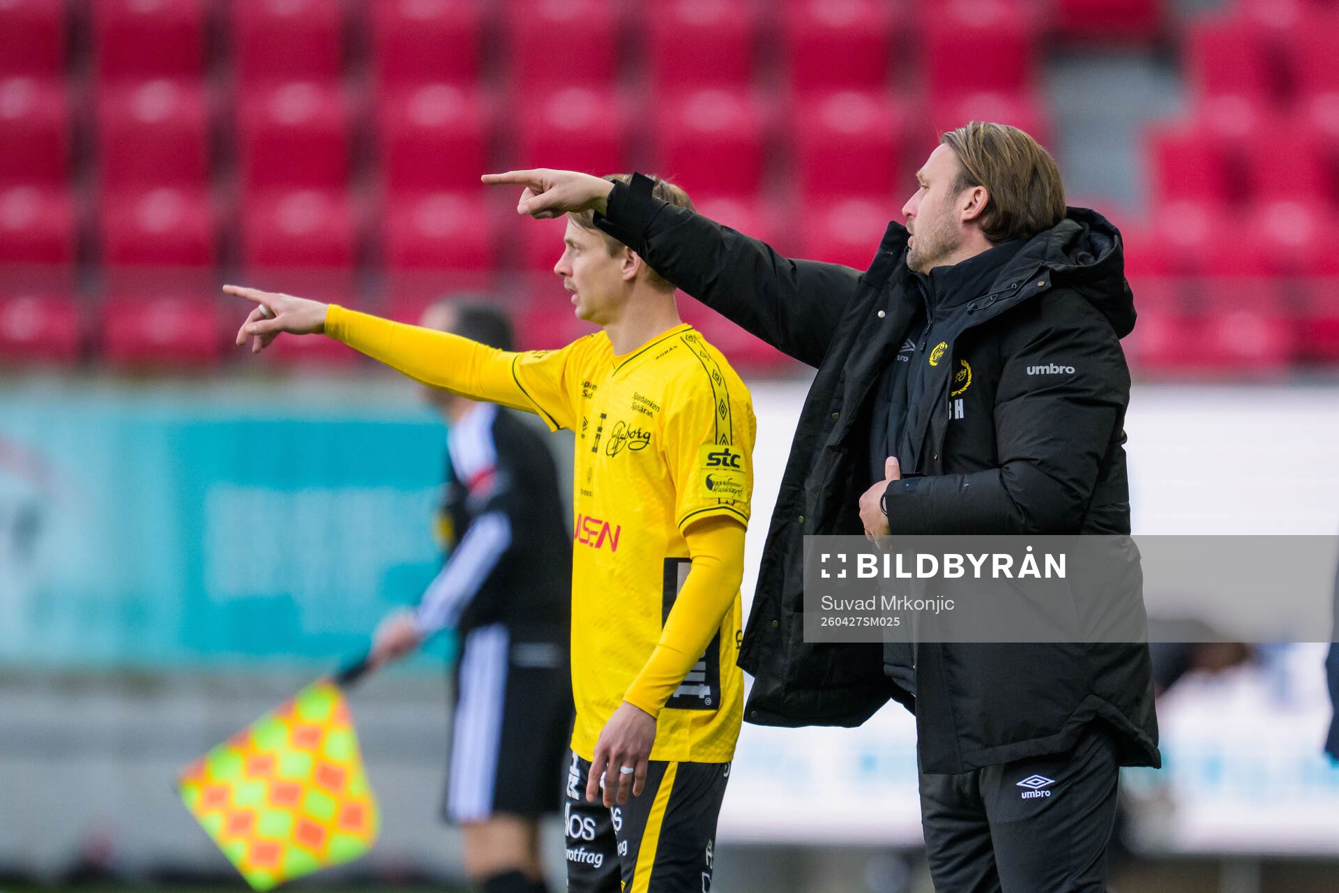 Elfsborgs Simon Hedlund och manager Björn Hamberg