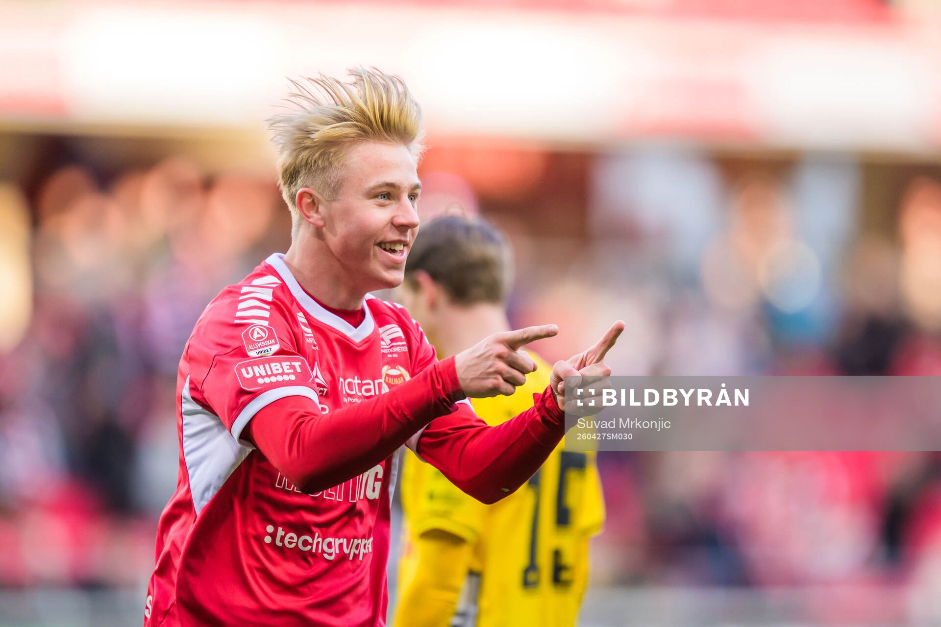 Kalmars Charlie Rosenqvist jublar