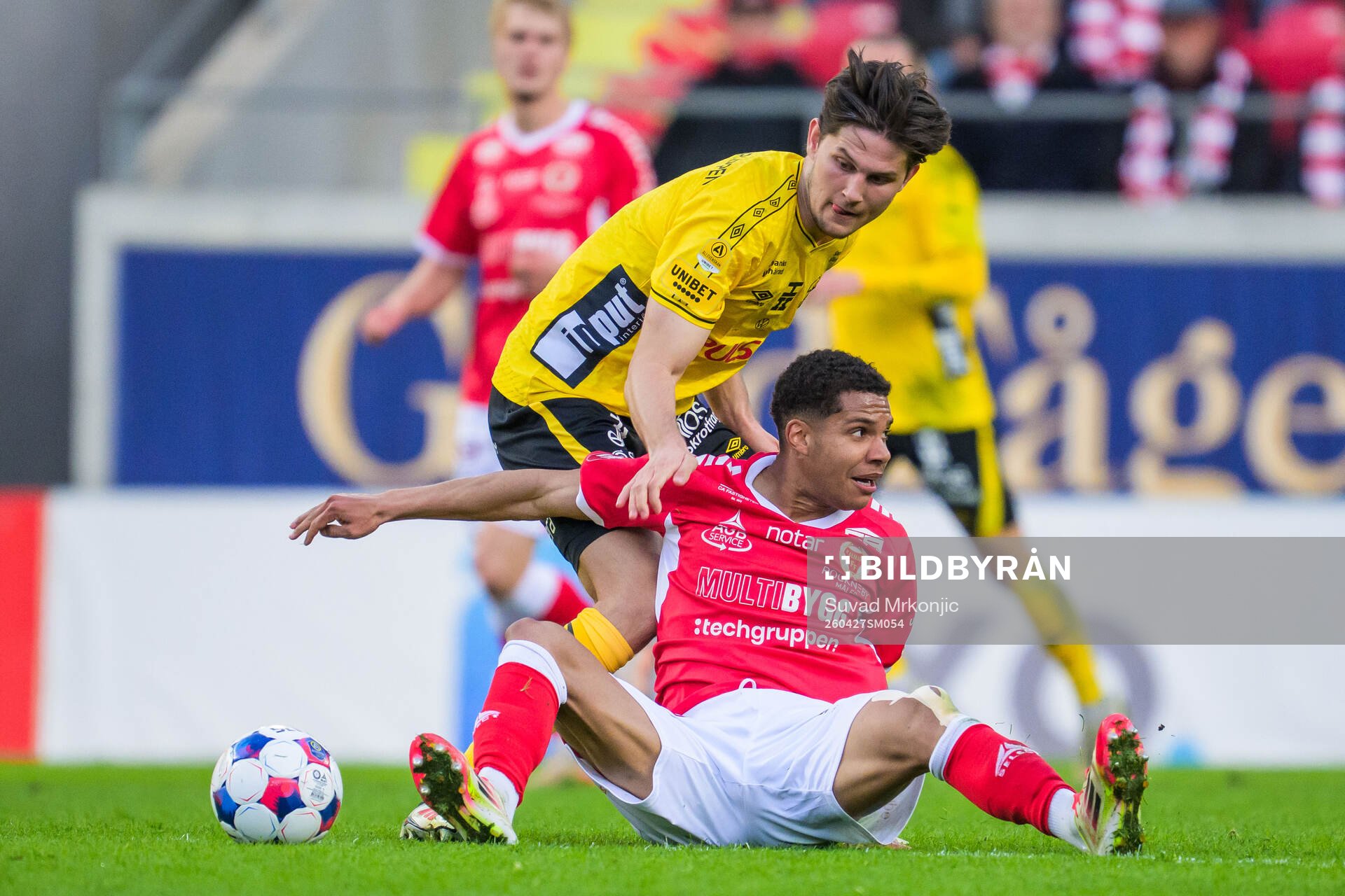 Elfsborgs Rasmus Wikström och Kalmars Anthony Olusanya