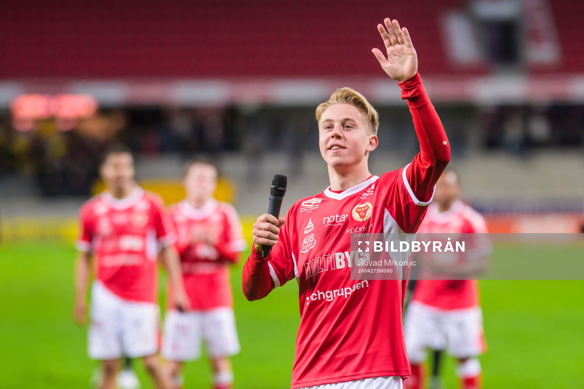 Kalmars Charlie Rosenqvist jublar