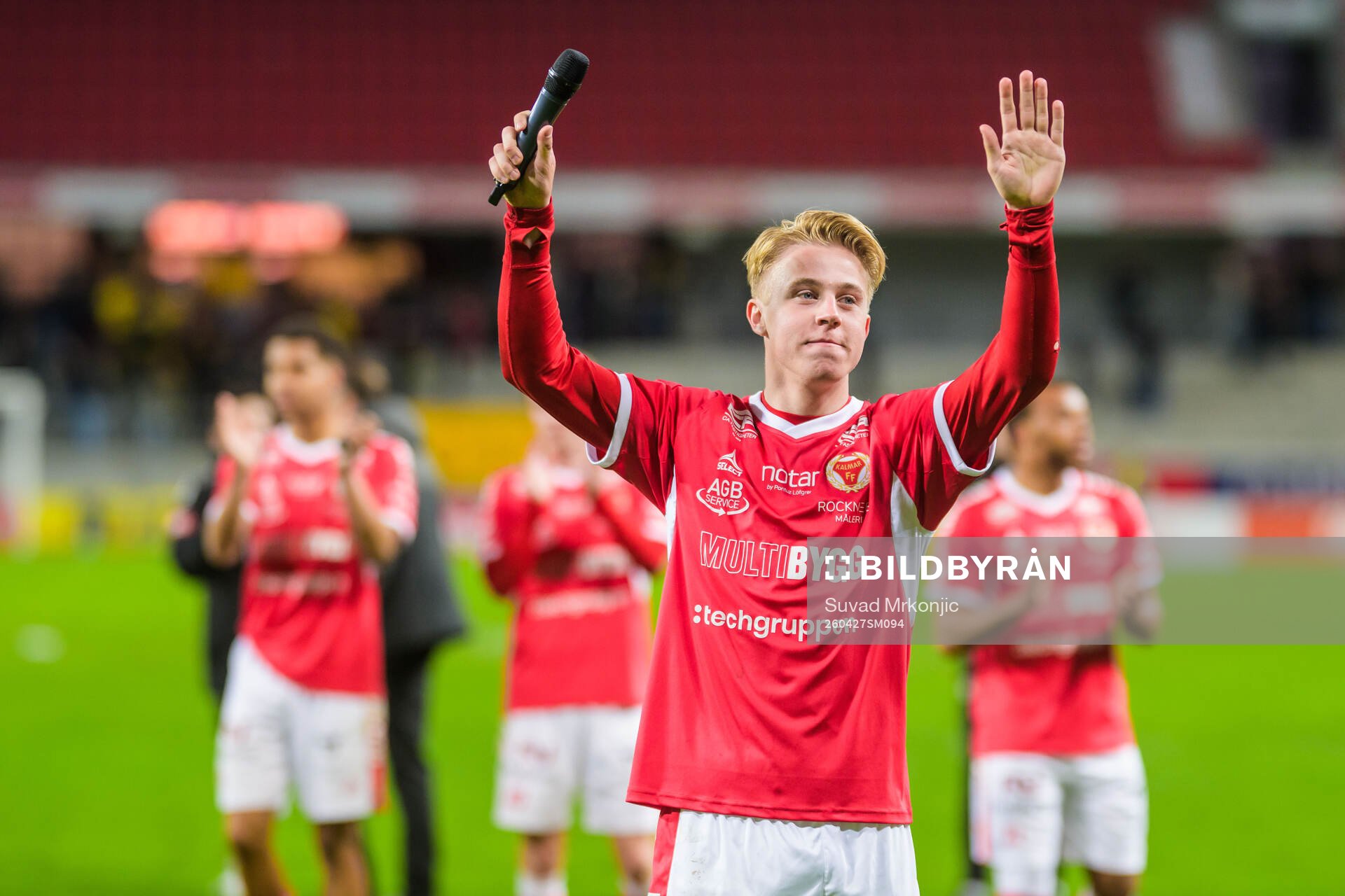 Kalmars Charlie Rosenqvist jublar