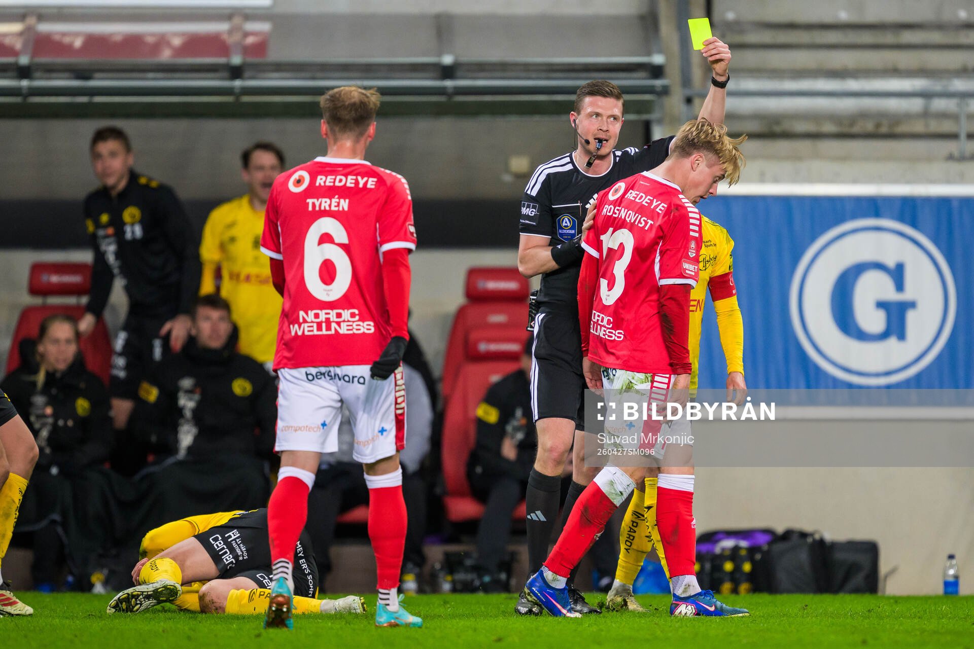 Kalmars Charlie Rosenqvist blir varnad