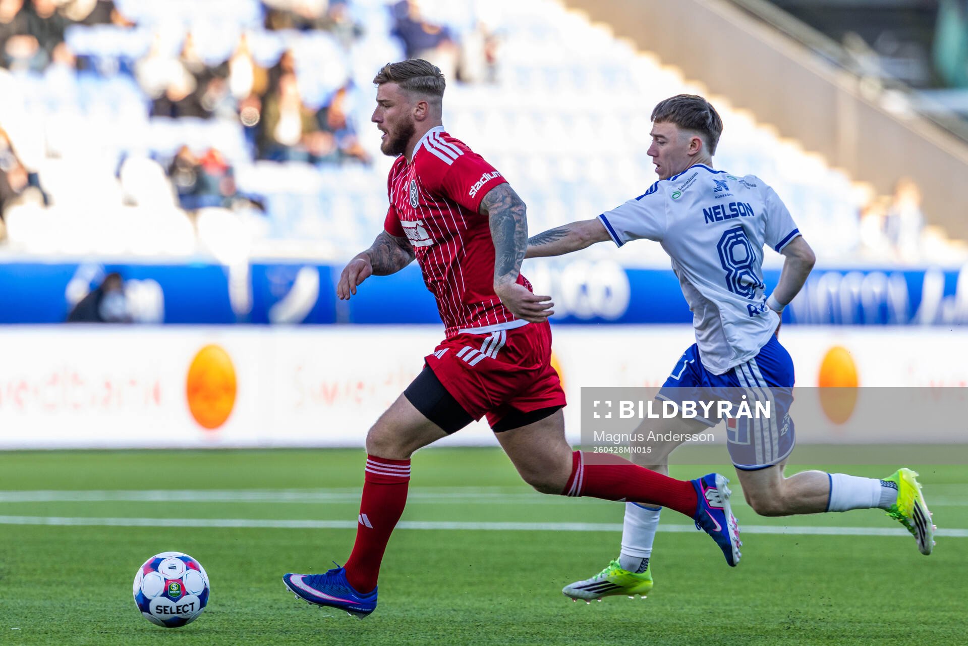 Landskronas Markus Björkqvist och IFK Norrköpings Åke