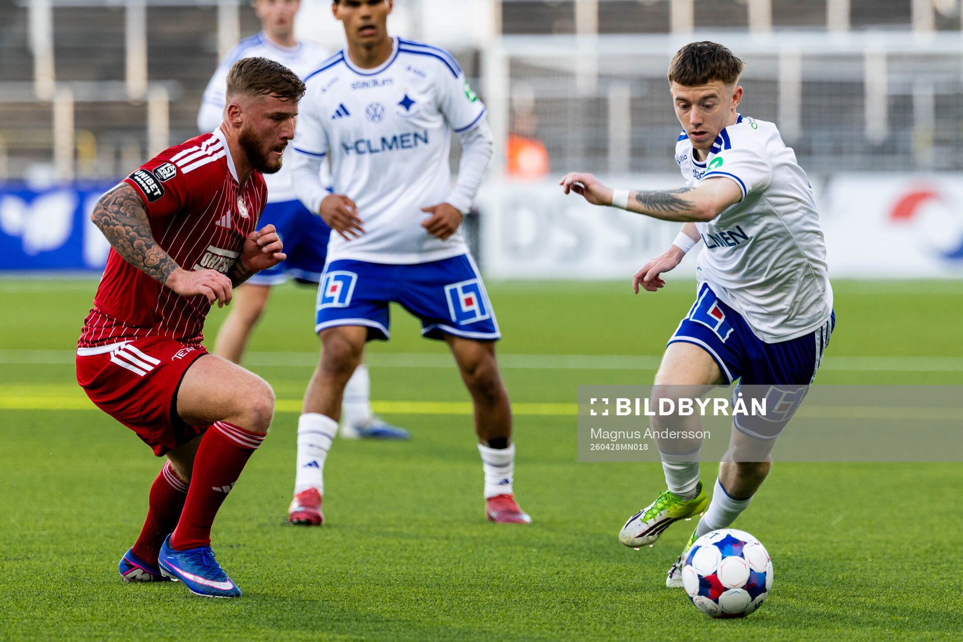 Landskronas Markus Björkqvist och IFK Norrköpings Ryan
