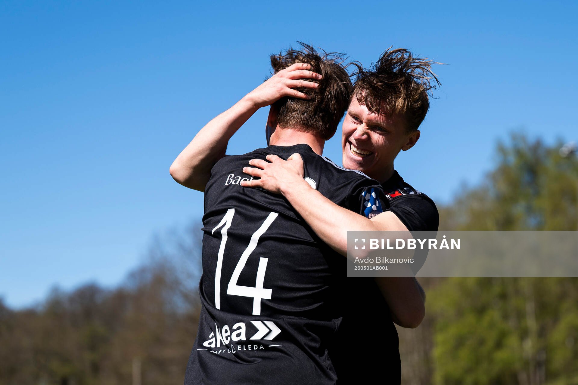 Ängelholms Vilgot Carlsson och Anton Nilsson jublar
