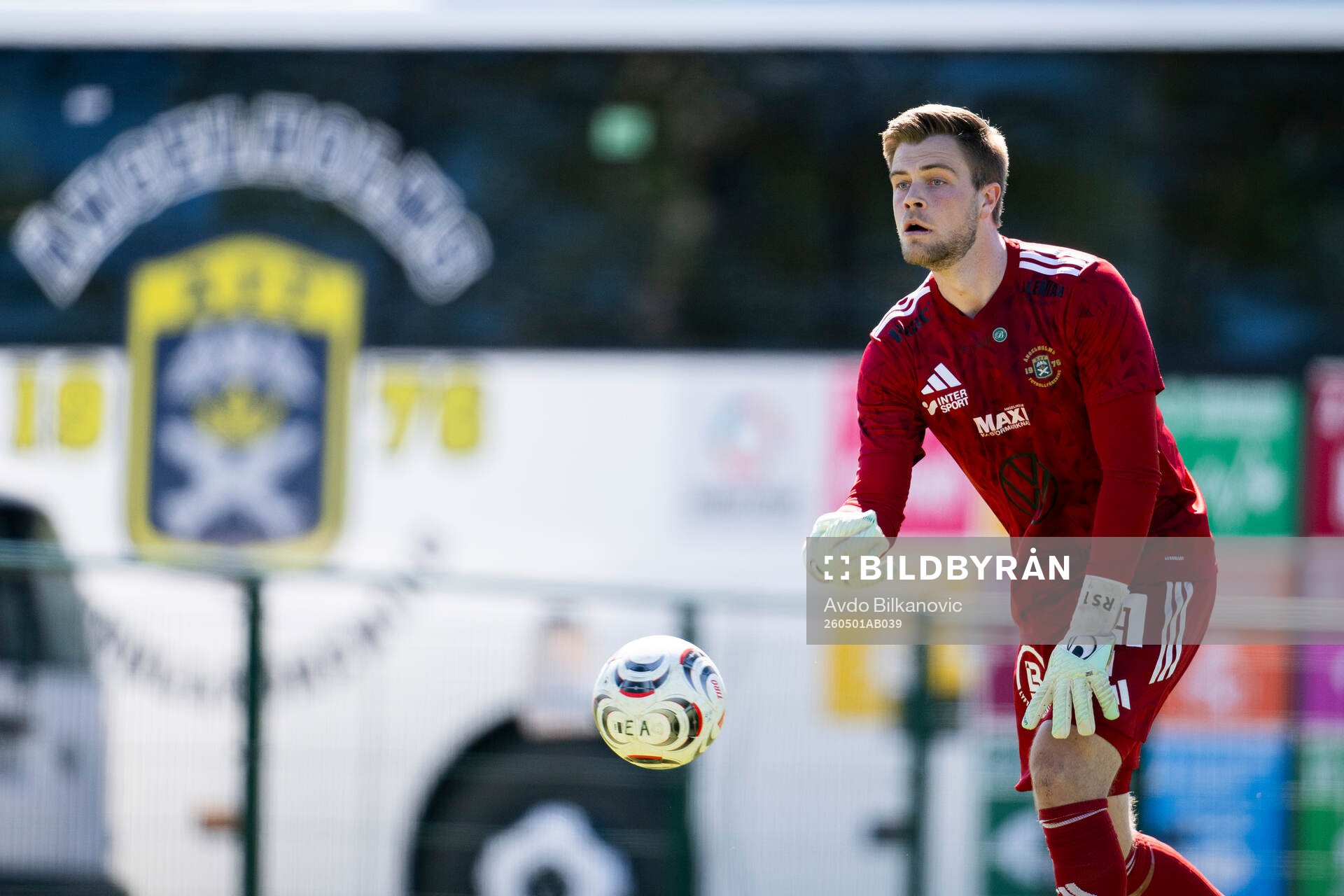 Ängelholms målvakt Robin Streifert