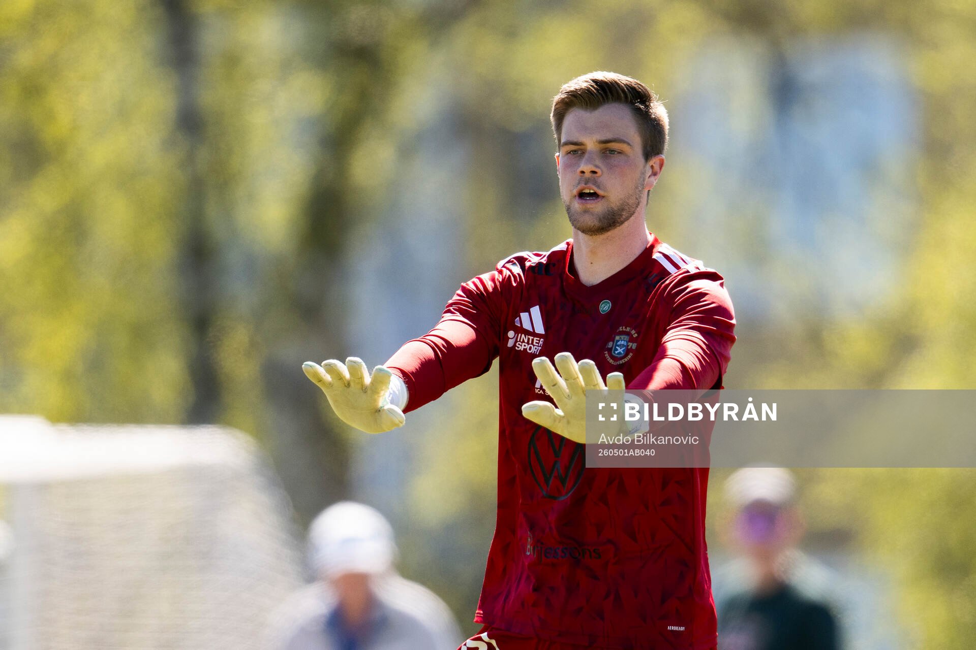 Ängelholms målvakt Robin Streifert