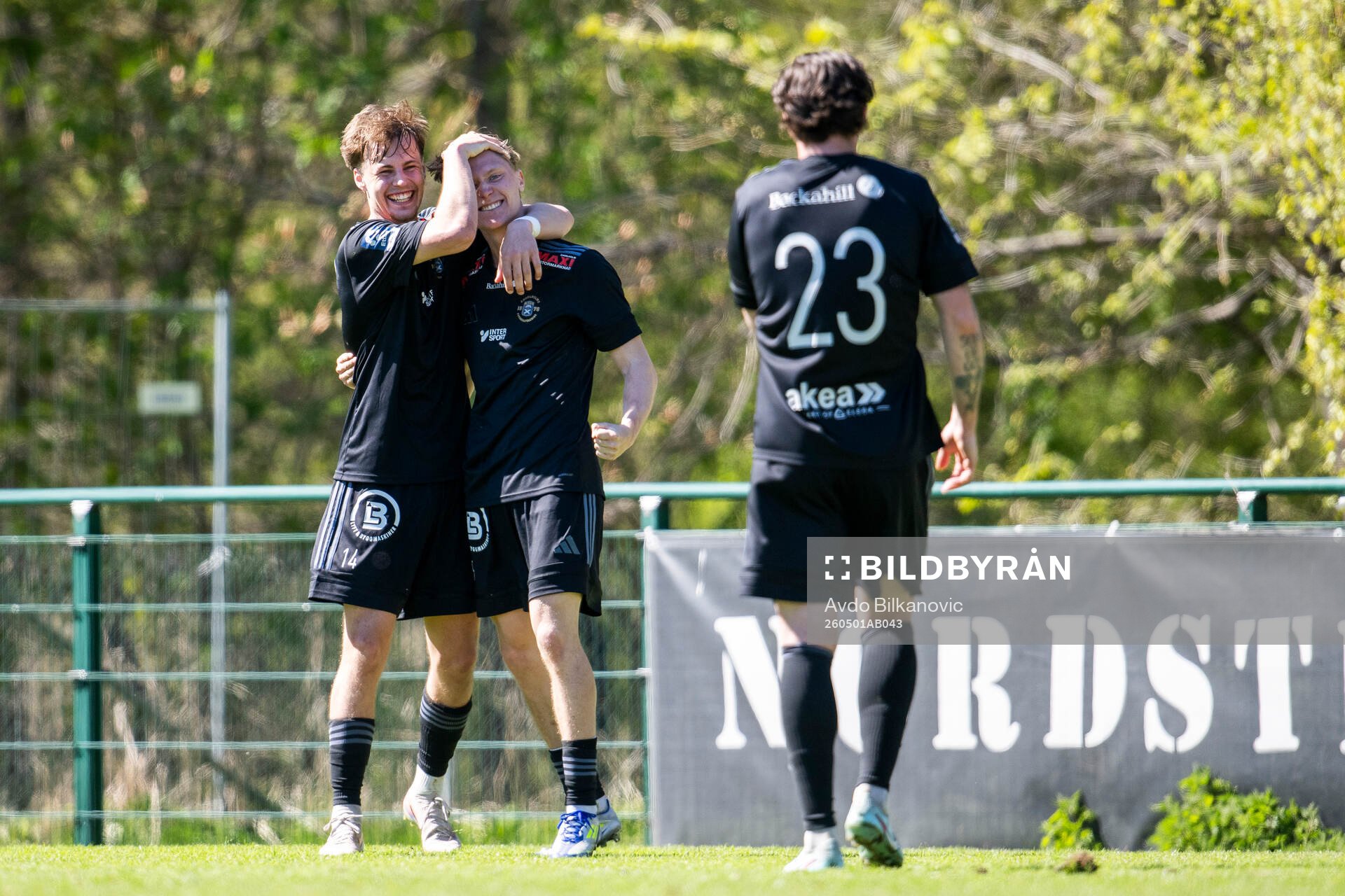 Ängelholms Vilgot Carlsson och Anton Nilsson jublar