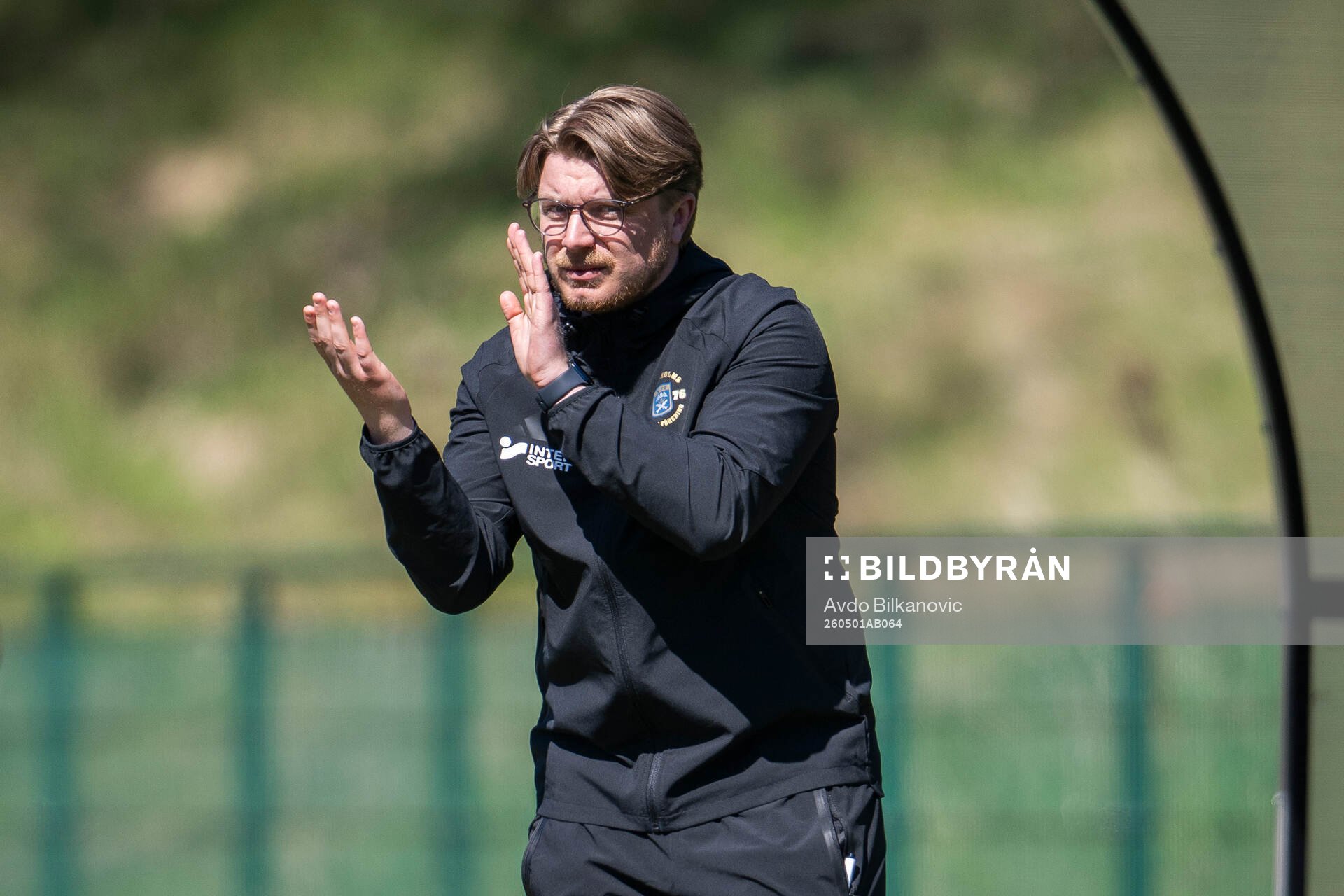 Ängelholms tränare Tim Hallén