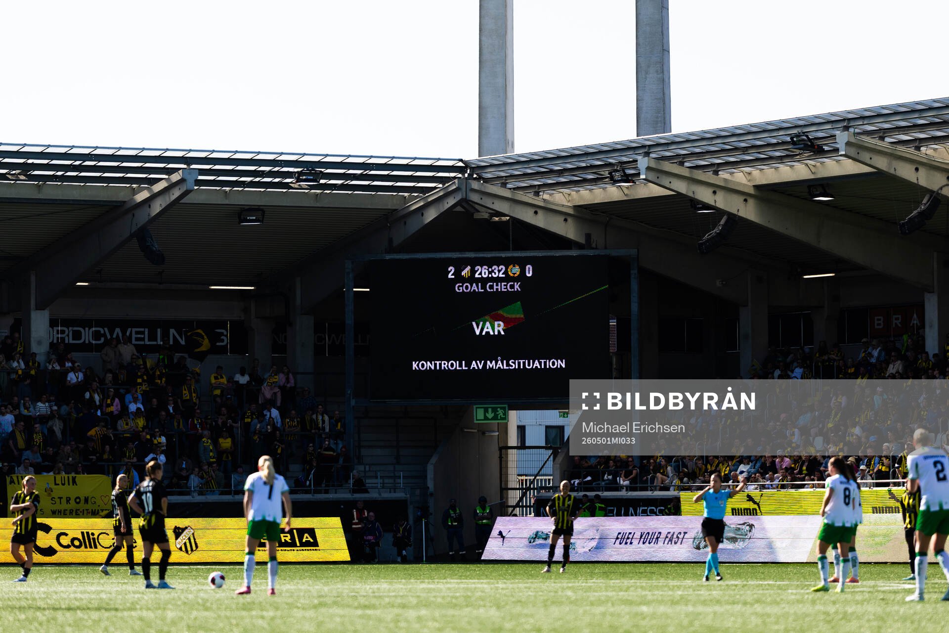 VAR during the UEFA Women's Europa Cup final between