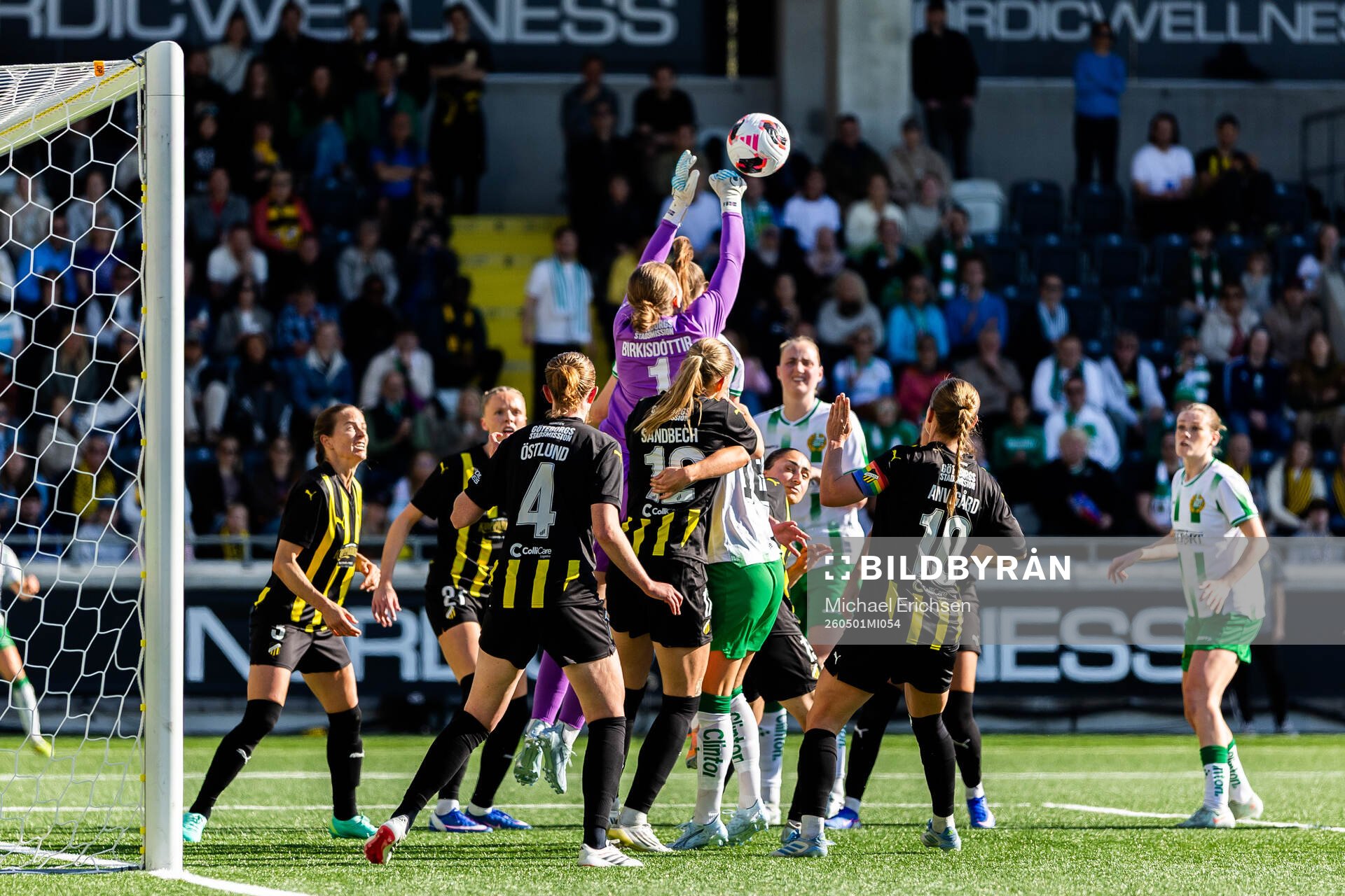 Goalkeeper Fanney Inga Birkisdottir of Häcken