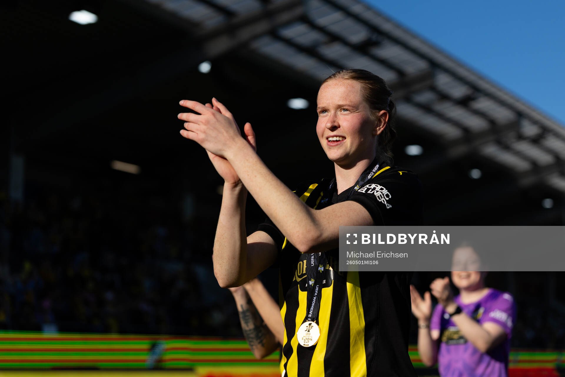Emma Östlund of Häcken celebrates
