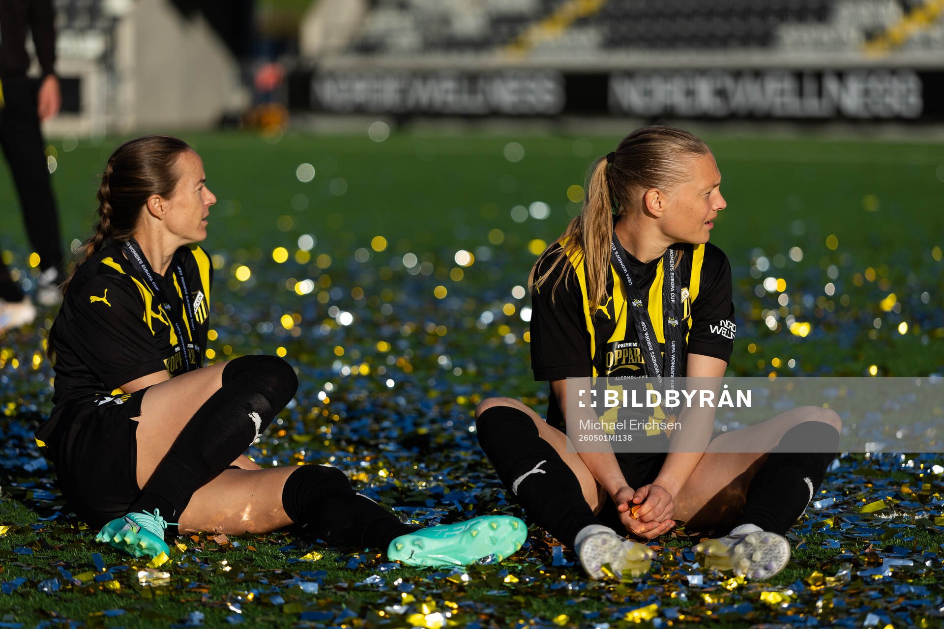 Aivi Luik and Stine Sandbech of Häcken