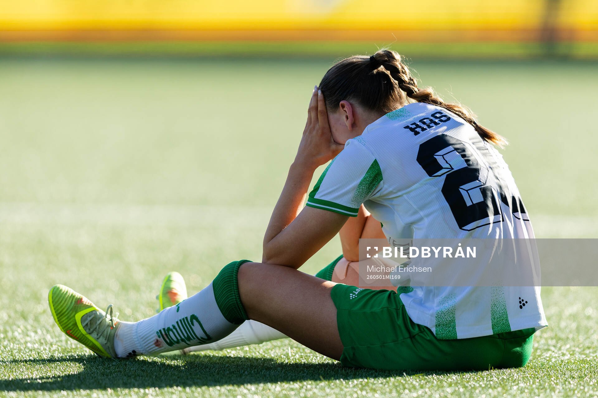 Vilde Hasund of Hammarby looks dejected