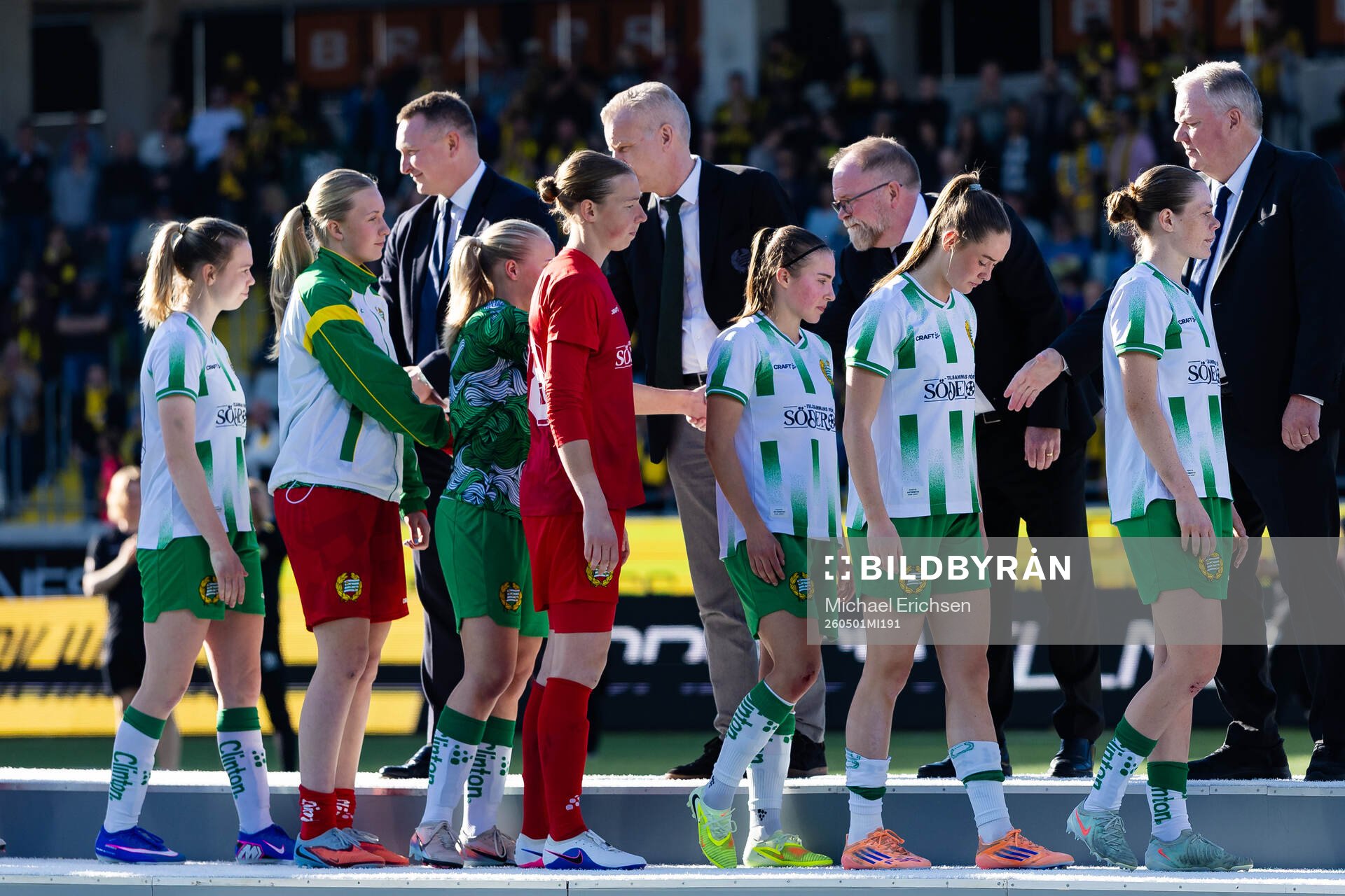 Players of Hammarby look dejected