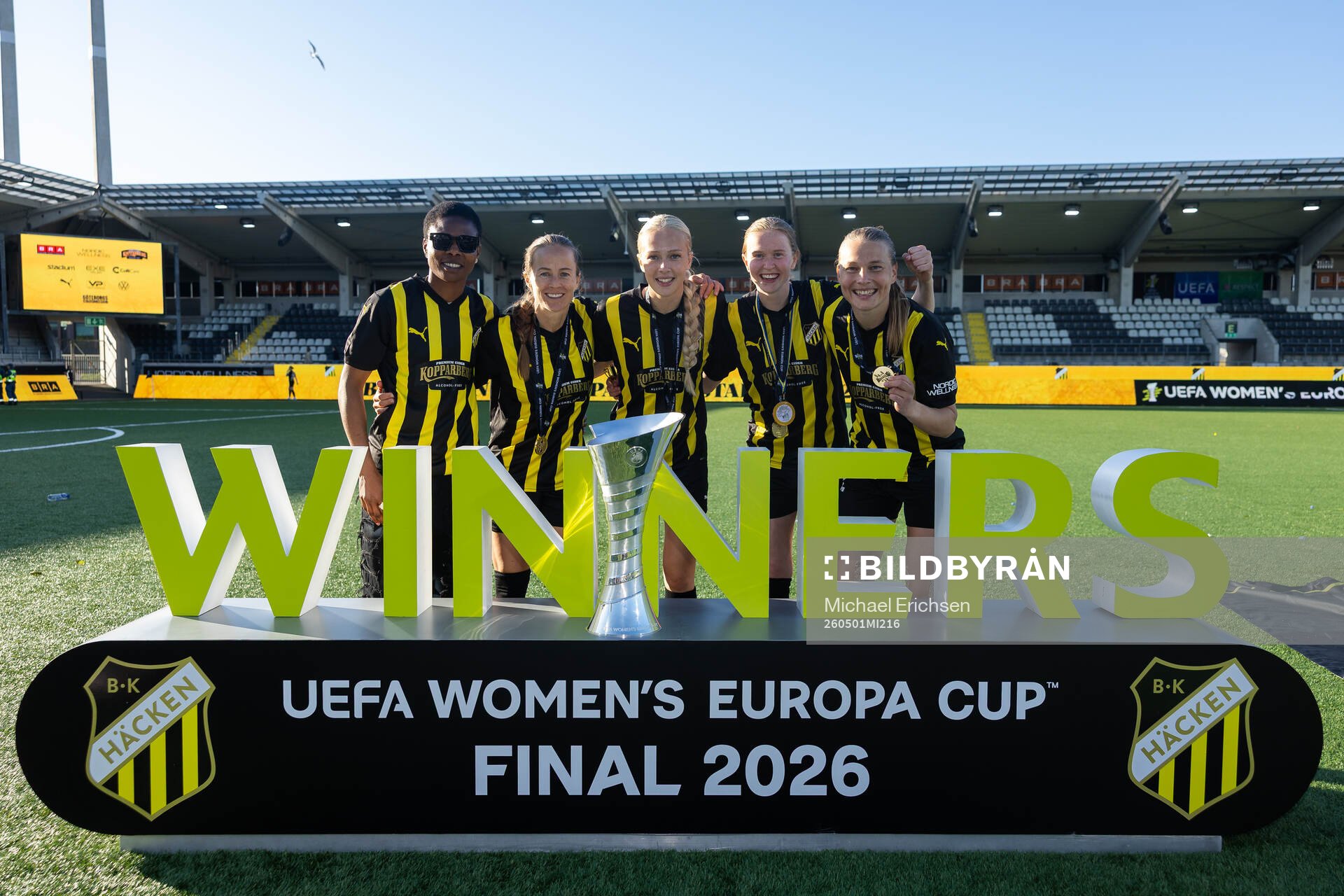 Halimatu Ayinde, Aivi Luik, Lisa Löwing, Emma Östlund and