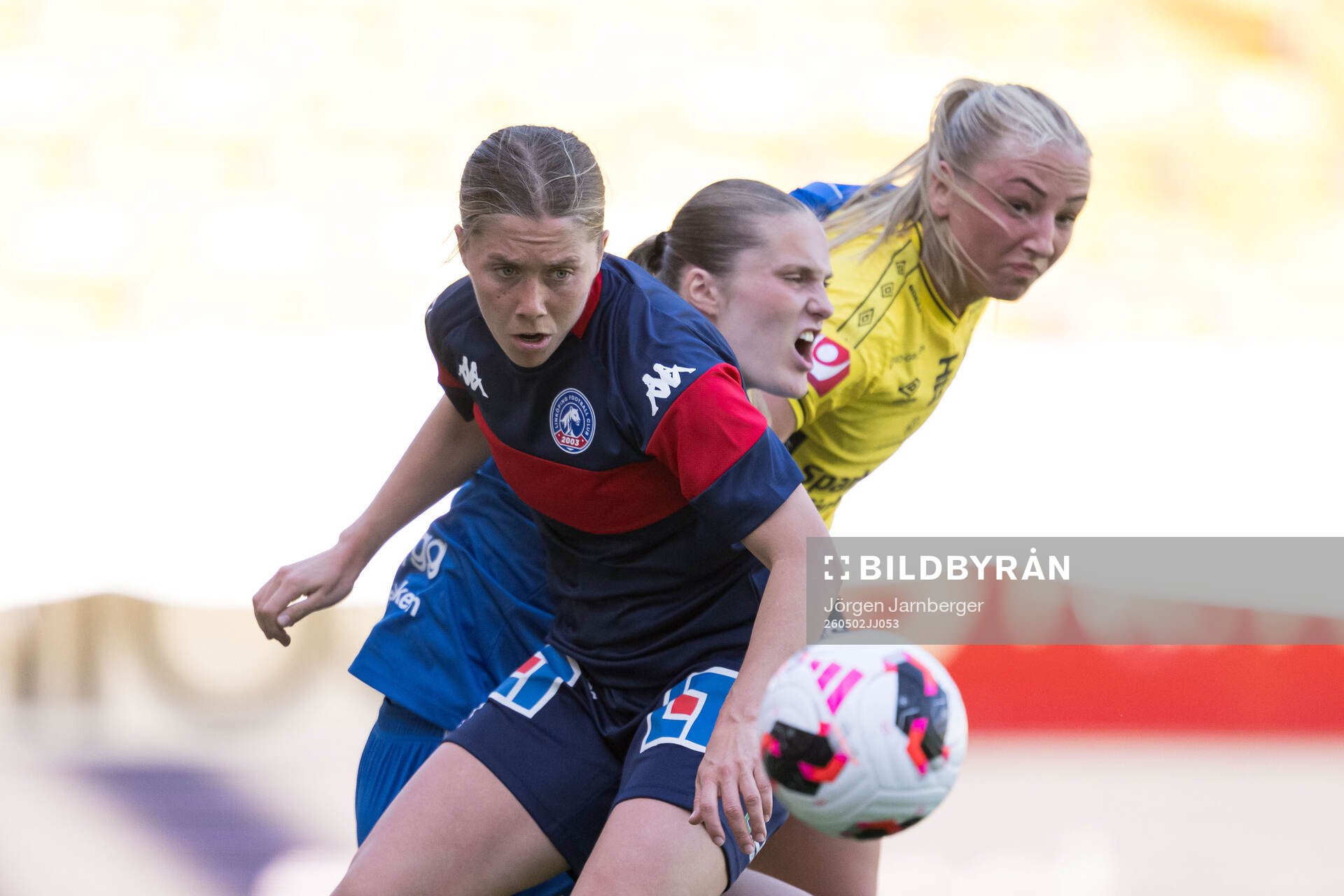 Linköpings Polly Doran och Julia Cavander och Elfsborgs