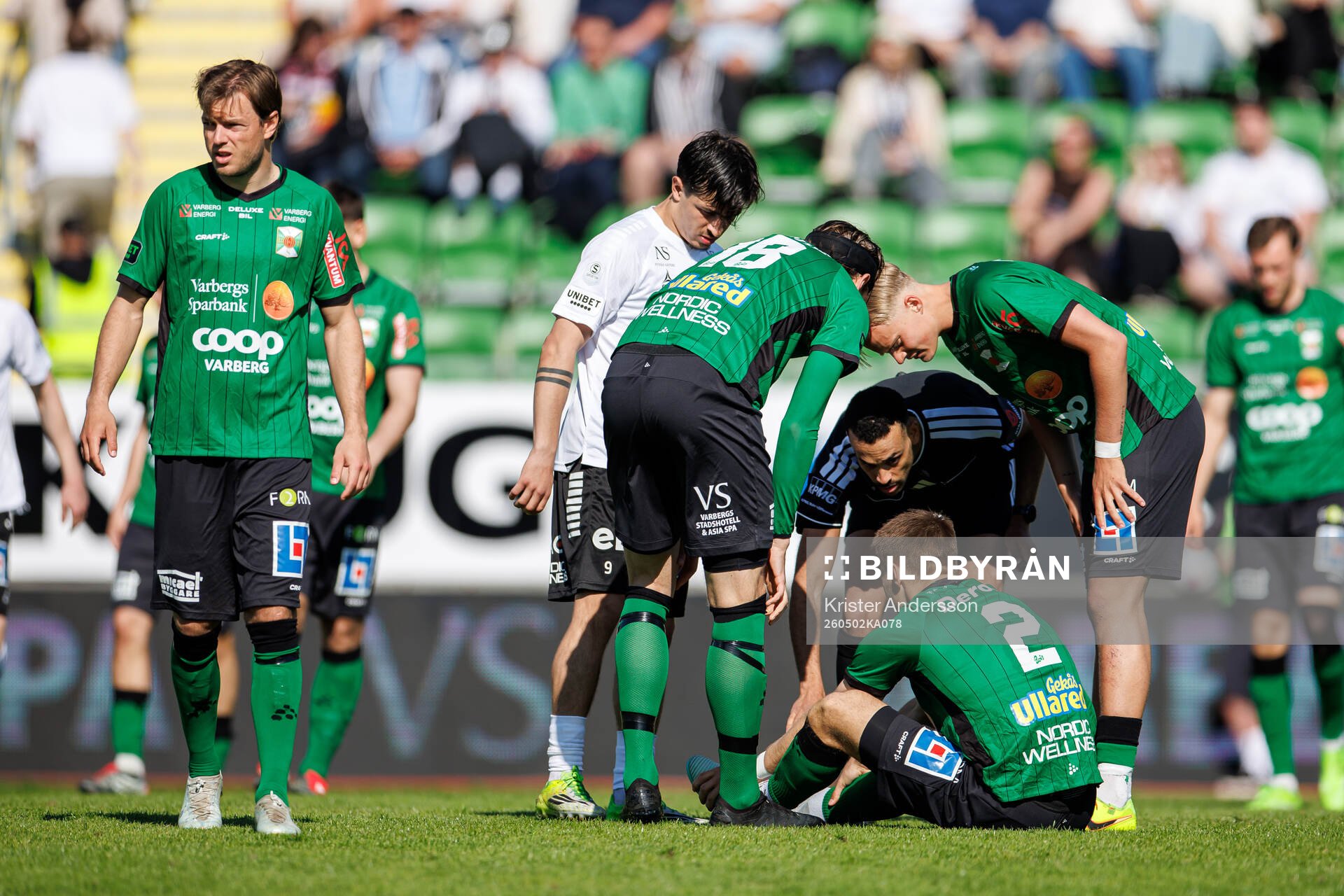 Varbergs Gustav Broman har ont