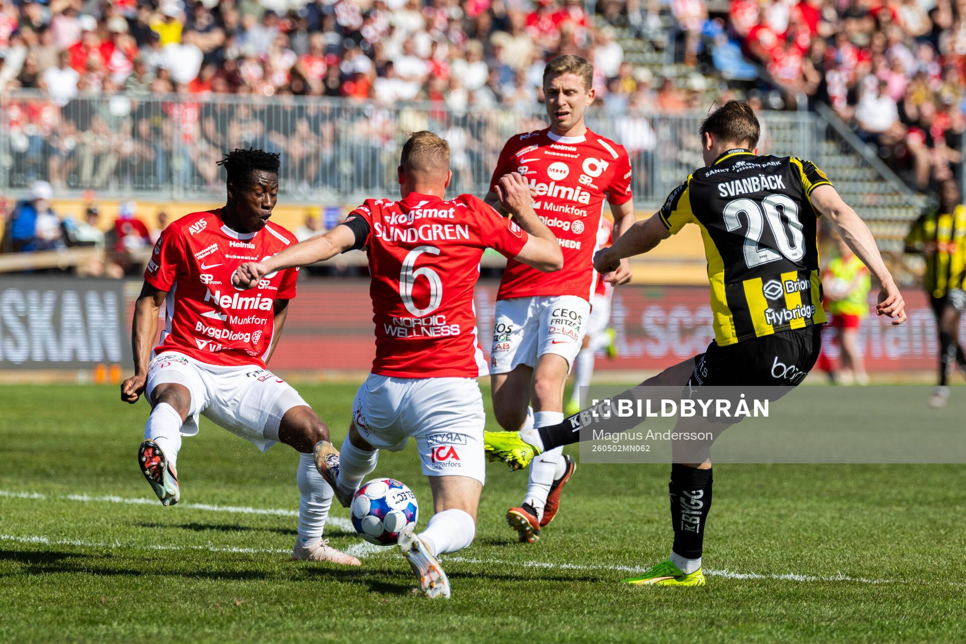 Degerfors Yiriyon Gideon Yaw, Daniel Sundgren och Ludvig