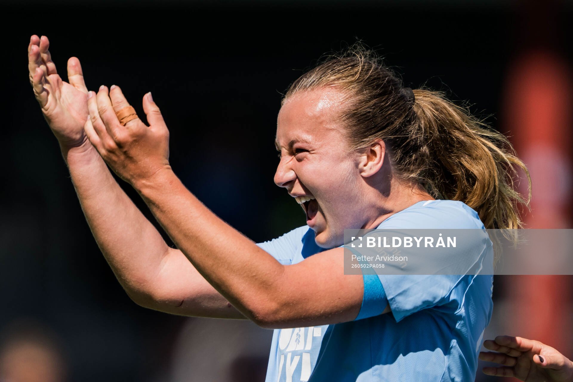 Malmö FFs Sara Kanutte jublar