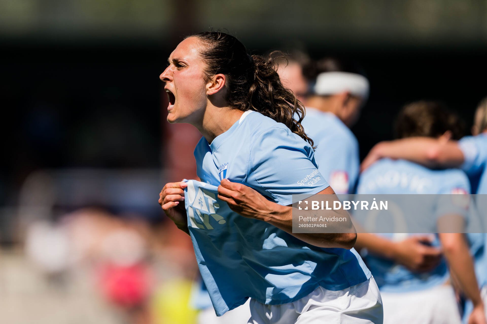 Malmö FFs Isabella D'Aquila jublar